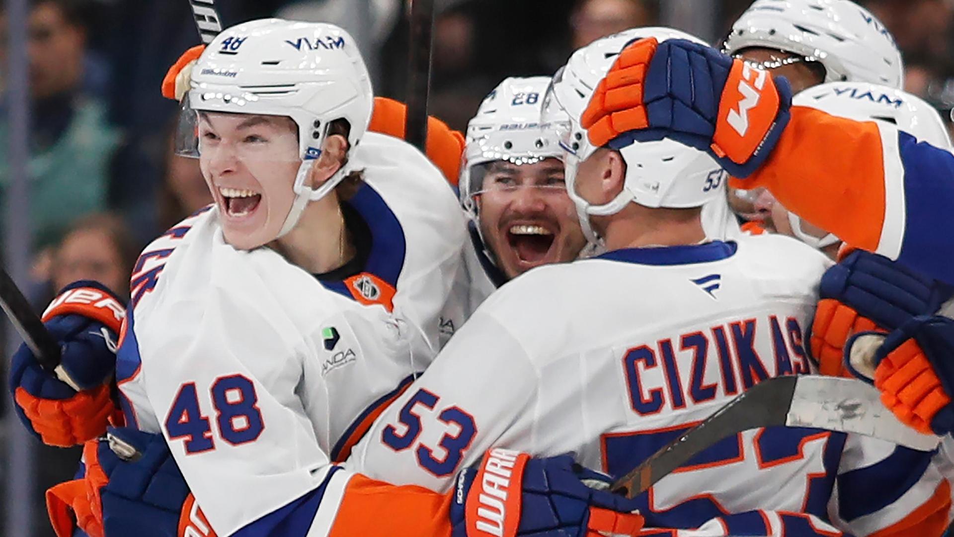 1920x1080 Schaefer Scores In OT To Give Islanders 3 2 Win Over Mammoth For 4th Straight Victory New York
