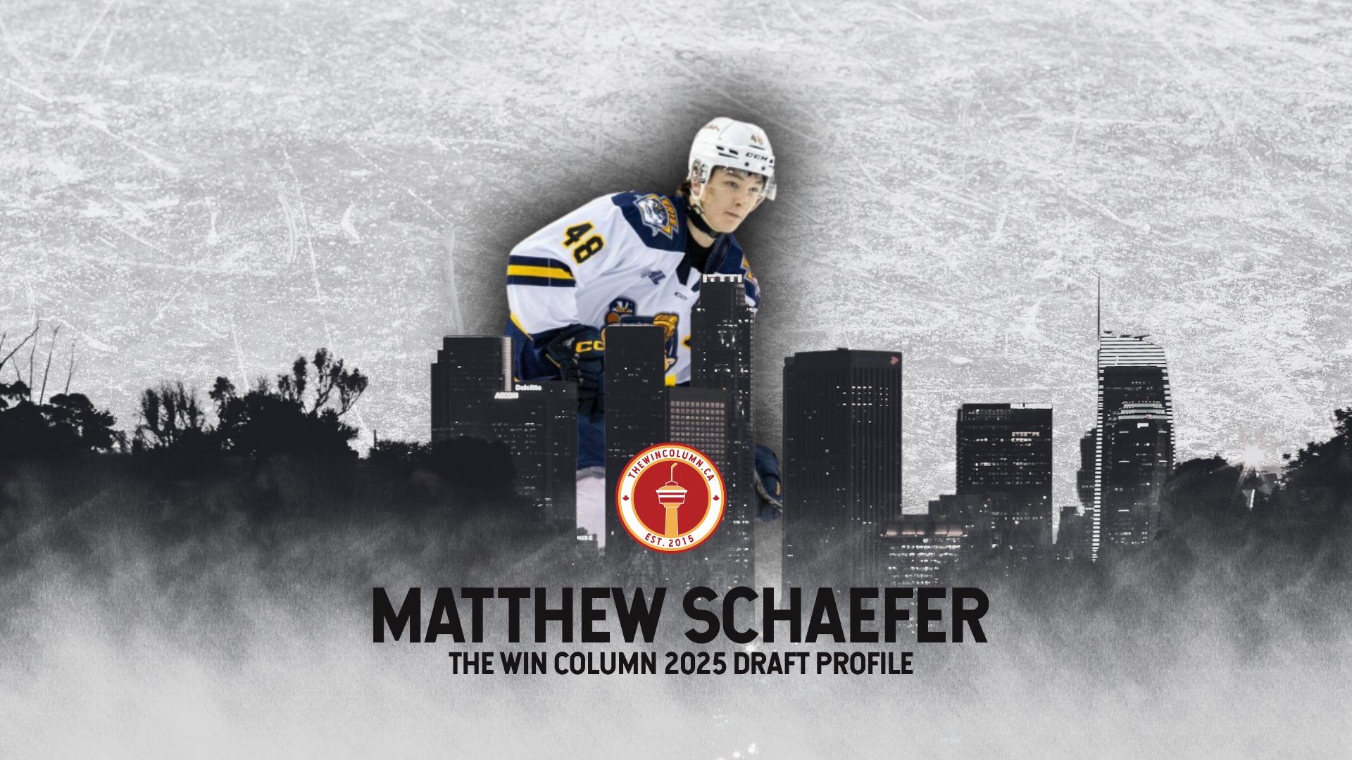 1920x1080 Matthew Schaefer 2025 NHL Draft Profile Win Column