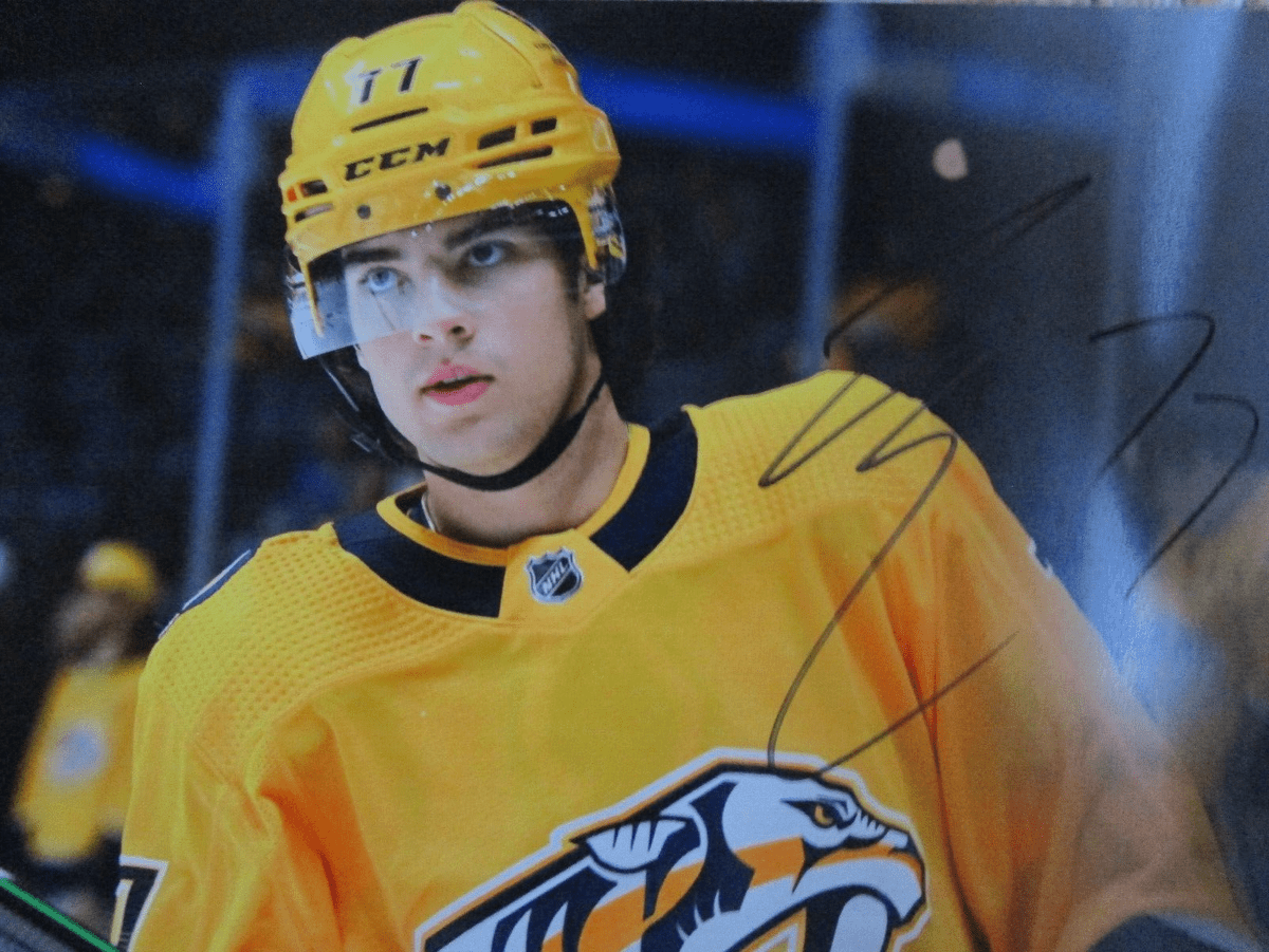 1200x901 LUKE EVANGELISTA SIGNED 8X10 MATTE PHOTO NASHVILLE PREDATORS (E)