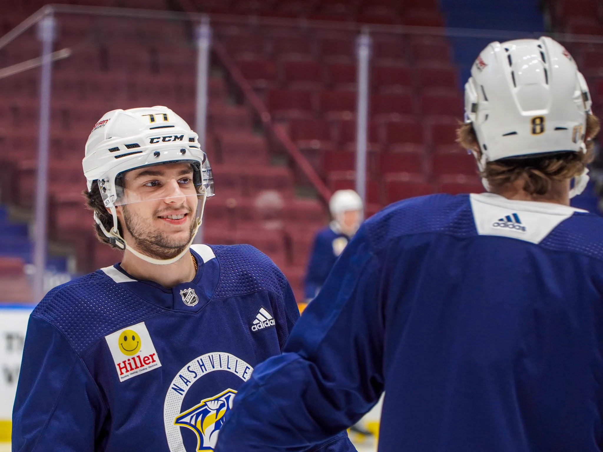 2048x1536 Nashville Predators on X: Find someone who looks at you like Luke Evangelista looks at Cody Glass / X