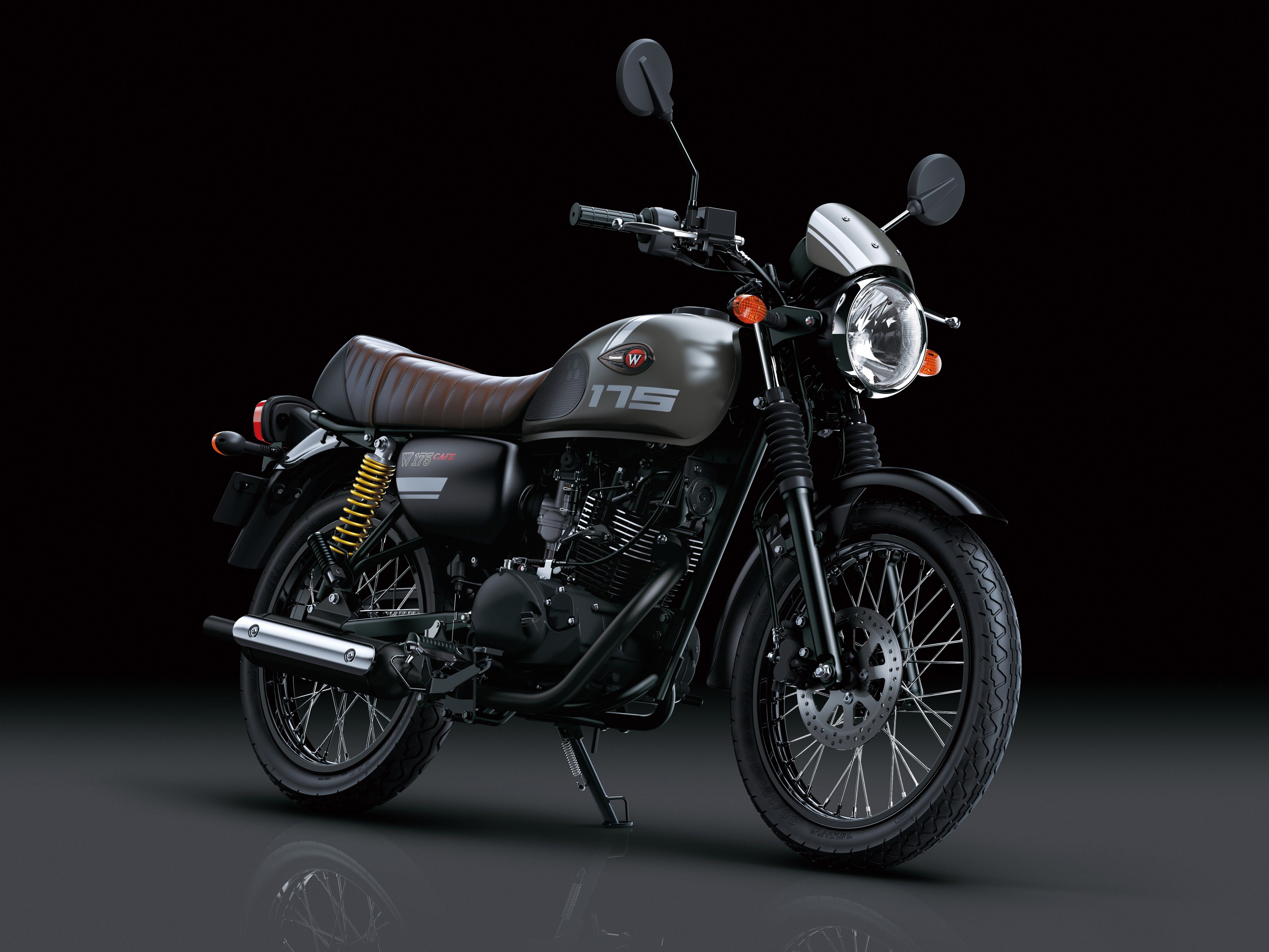4096x3073 Kawasaki W175 Wallpaper
