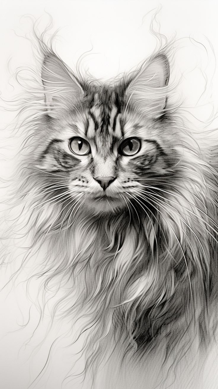 736x1313 Magic Cat Sketch