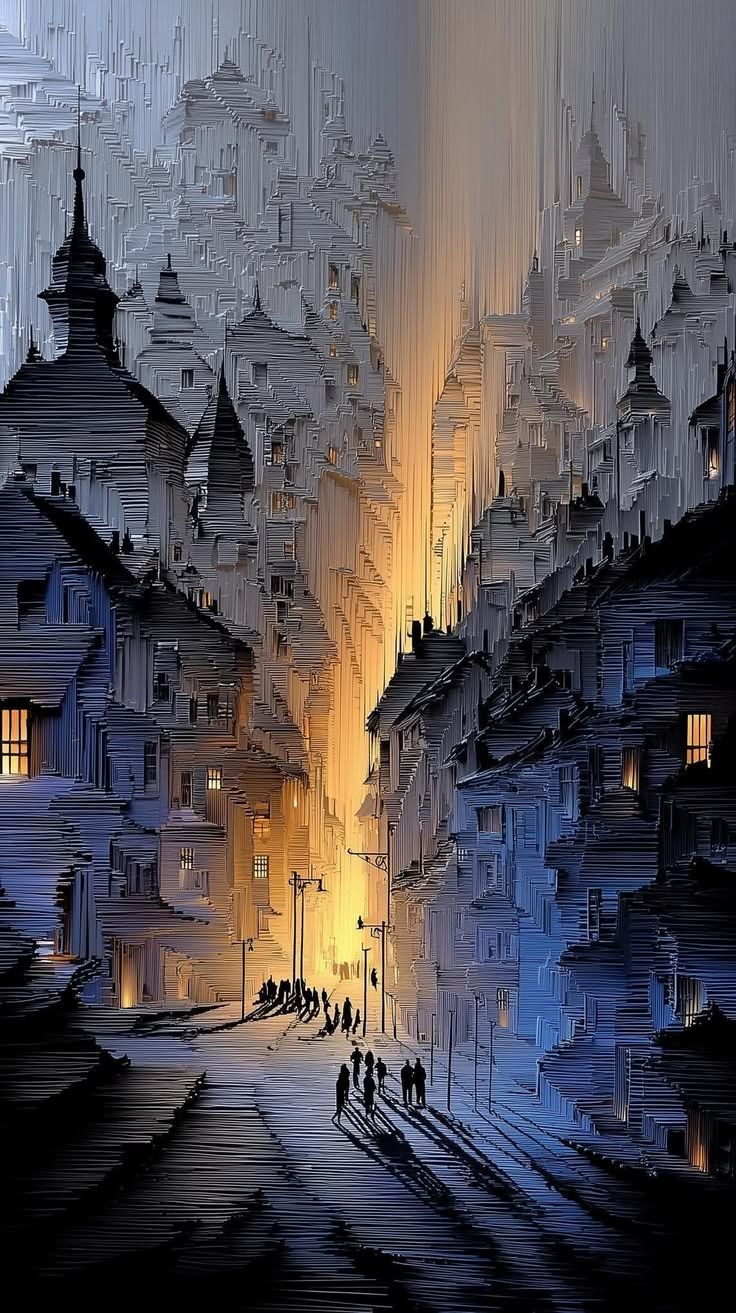 736x1313 Paintings that look real. Background drawing art, Realistic drawings of places, Cool black wallpaper