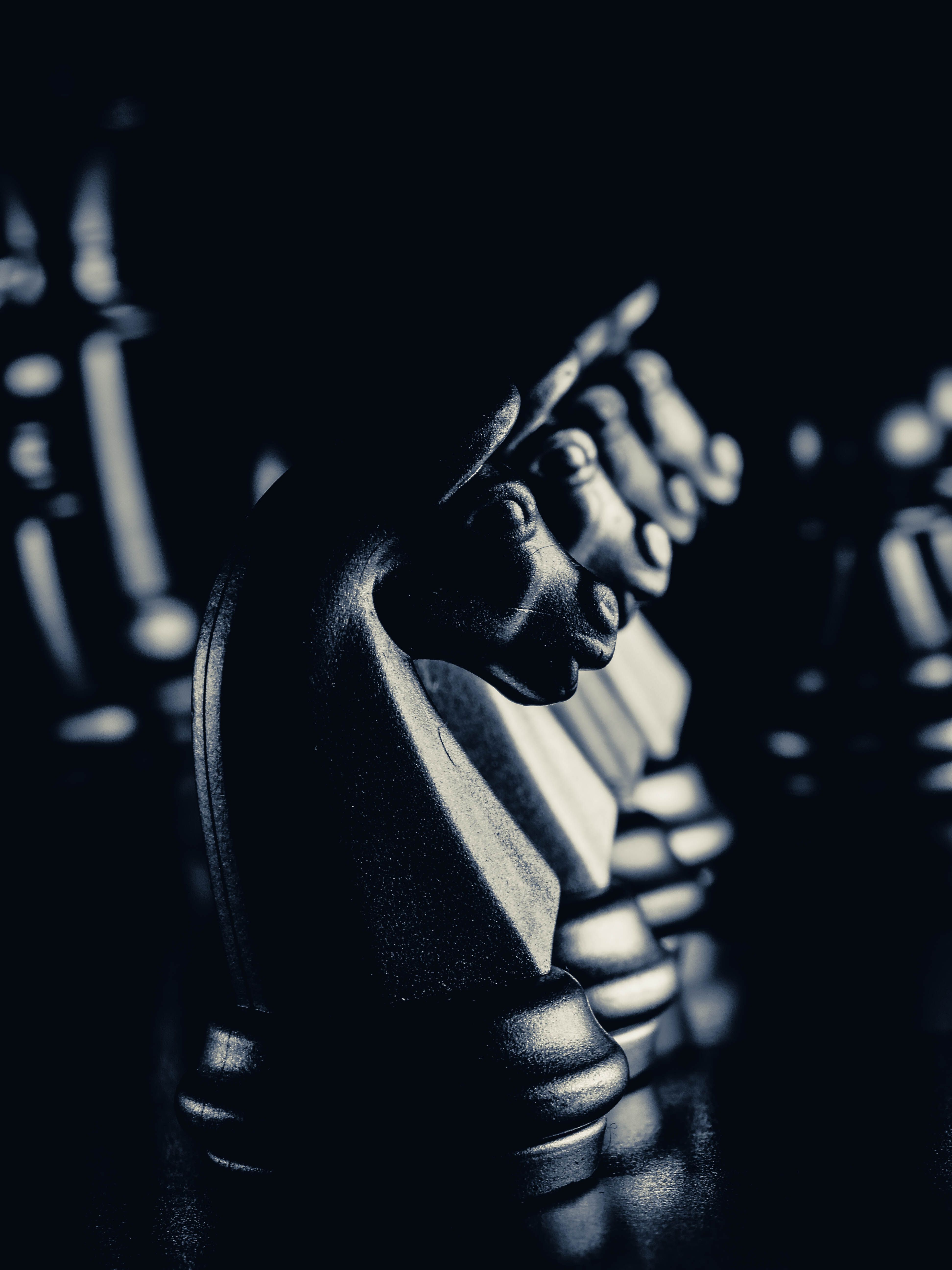 3888x5184 Black Chess Pieces · Free