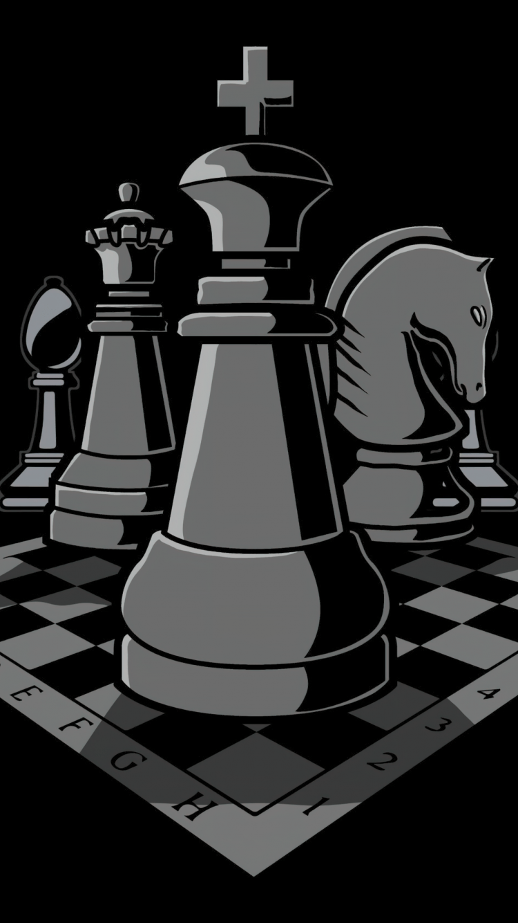 750x1334 Chessboard Wallpaper 4K, AMOLED, King (Chess)
