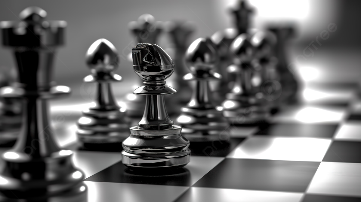 1200x673 3D Rendered Black Chess Pieces On Board Photo And Picture For Free Download