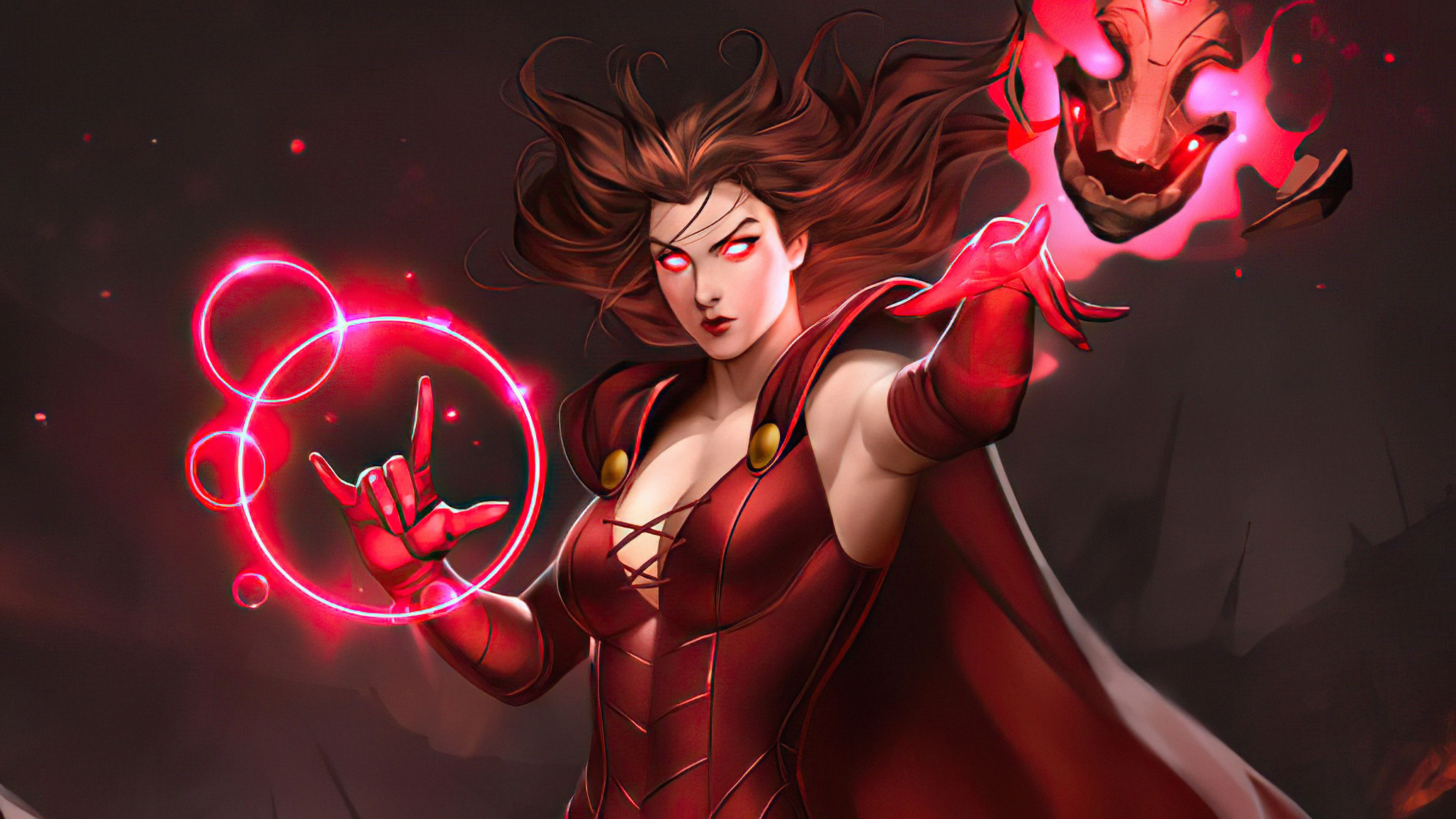 3840x2160 Scarlet Witch Digital Sketch 4k Wallpaper, HD Superheroes Wallpaper, 4k Wallpaper, Image, Background, Photos and Picture