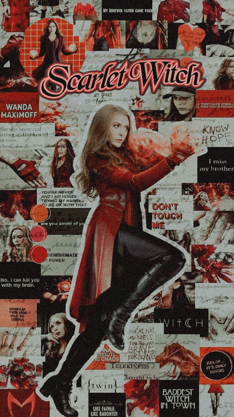 800x1422 Wanda Maximoff, marvel, scarlet witch, HD phone wallpaper