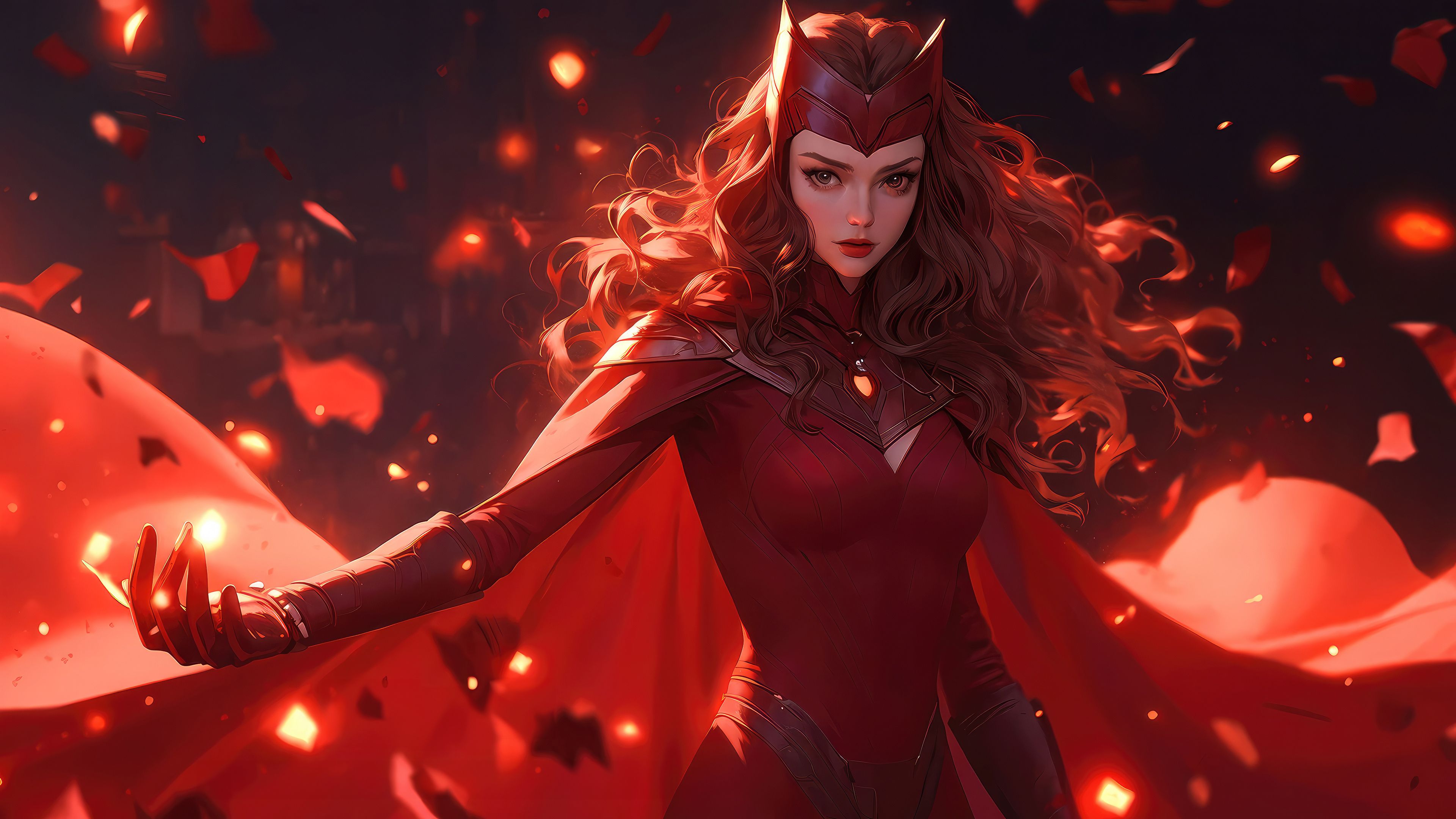 3840x2160 Scarlet Witch Spellbinding Power Wallpaper, HD Superheroes Wallpaper, 4k Wallpaper, Image, Background, Photos and Picture