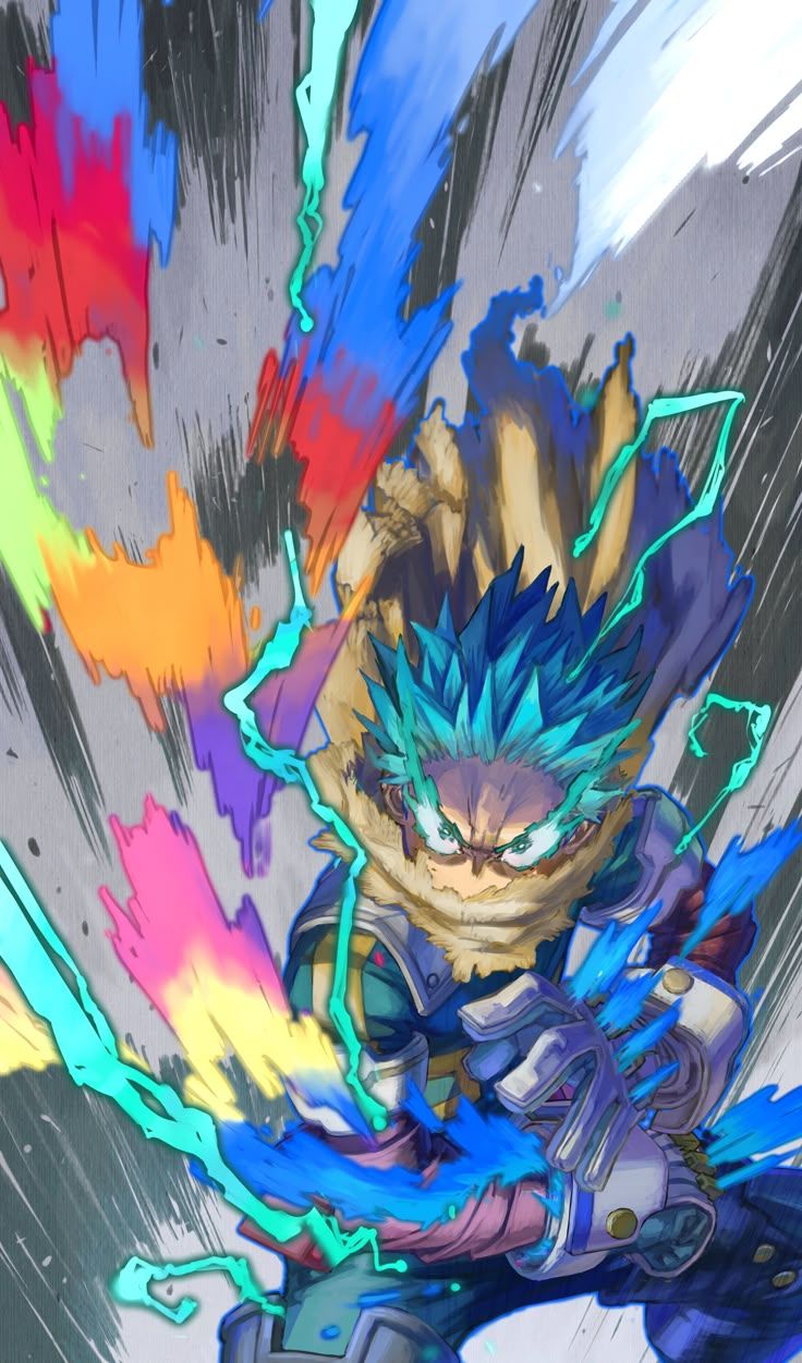 736x1251 My hero academia deku one for all. Deku one for all wallpaper, Manga deku colored