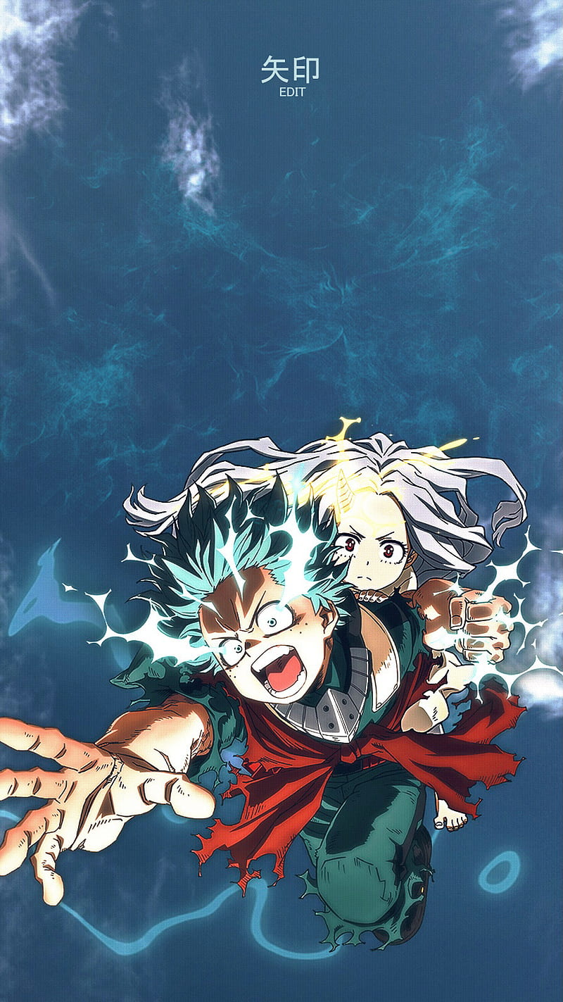 800x1423 Deku and Eri, anime, My hell Akademia, izuku midoriya, my hero academia, one for all, HD phone wallpaper