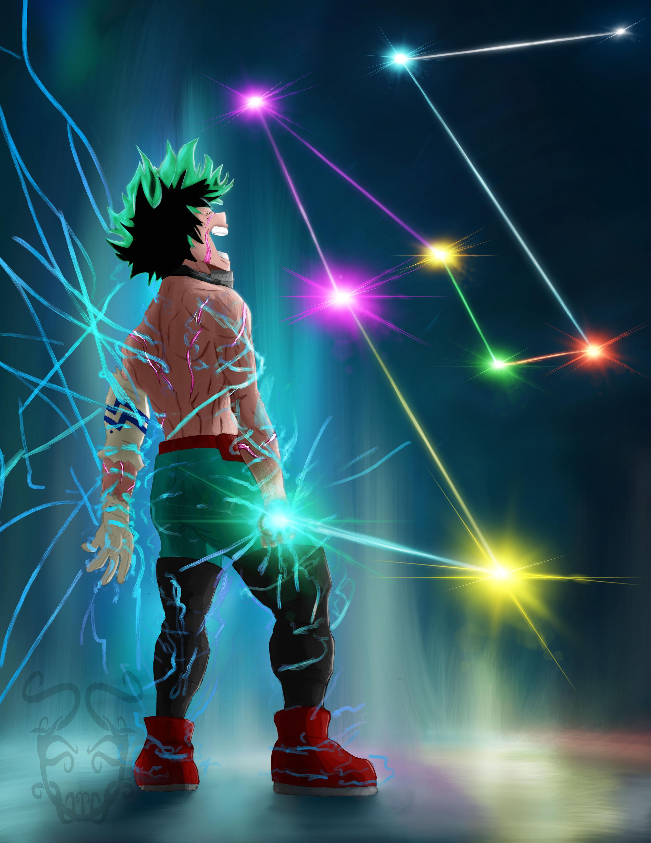 2550x3300 One For All 9th Wielder (My Fan art)