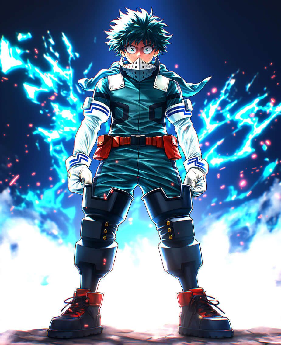 924x1134 Deku Art: Heroic Heart Unwavering Power! MHA Digital Downlo