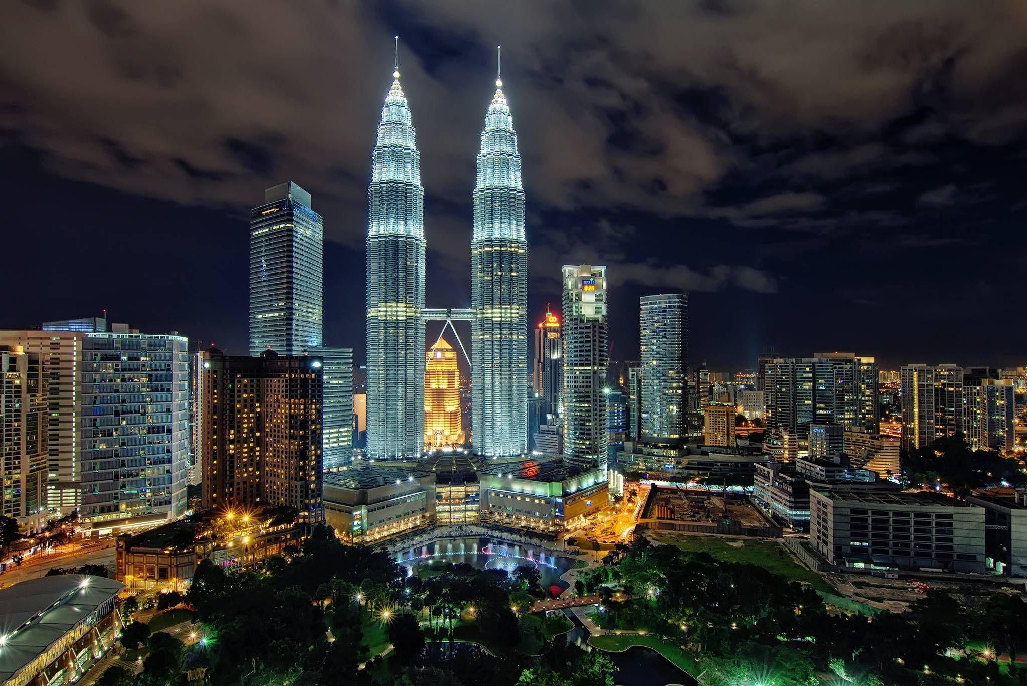 2048x1367 Photo of the Petronas Towers at Night (Kuala Lumpur, Malaysia). Petronas towers, Kuala lumpur, Tourist spots