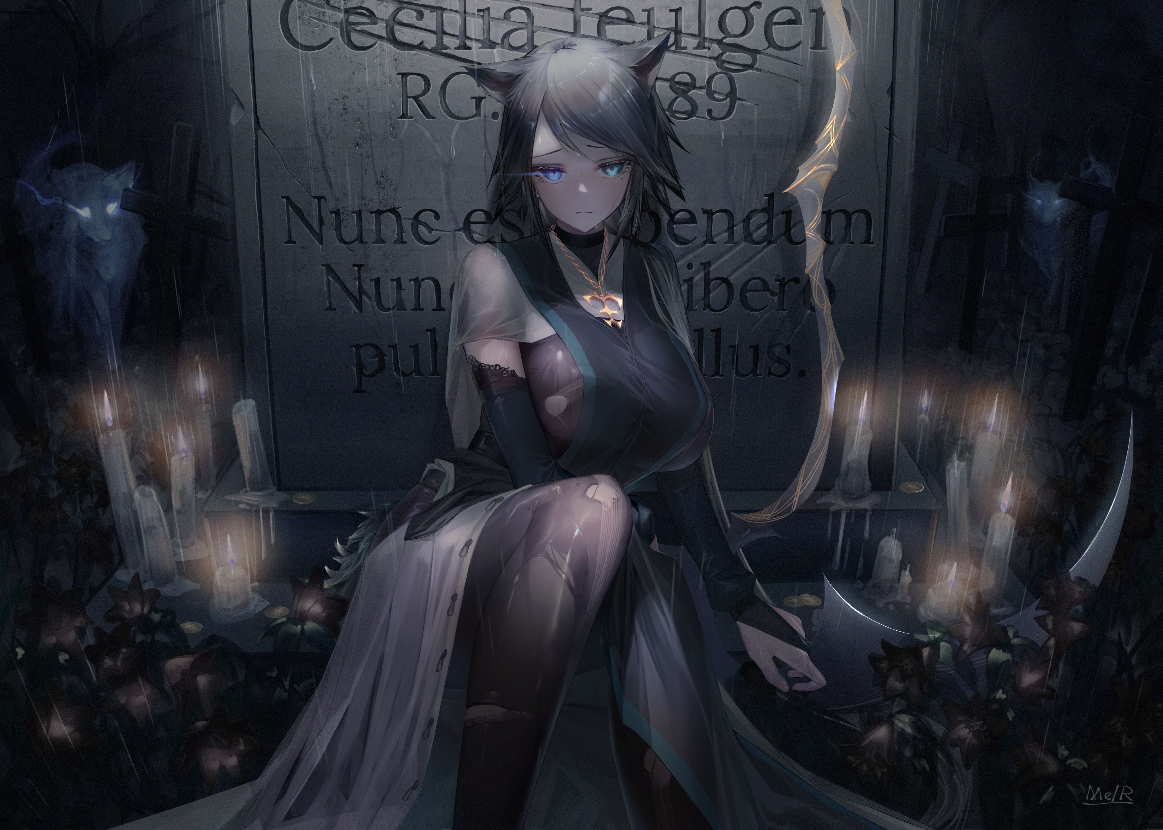 4051x2894 Anime Nun Wallpaper