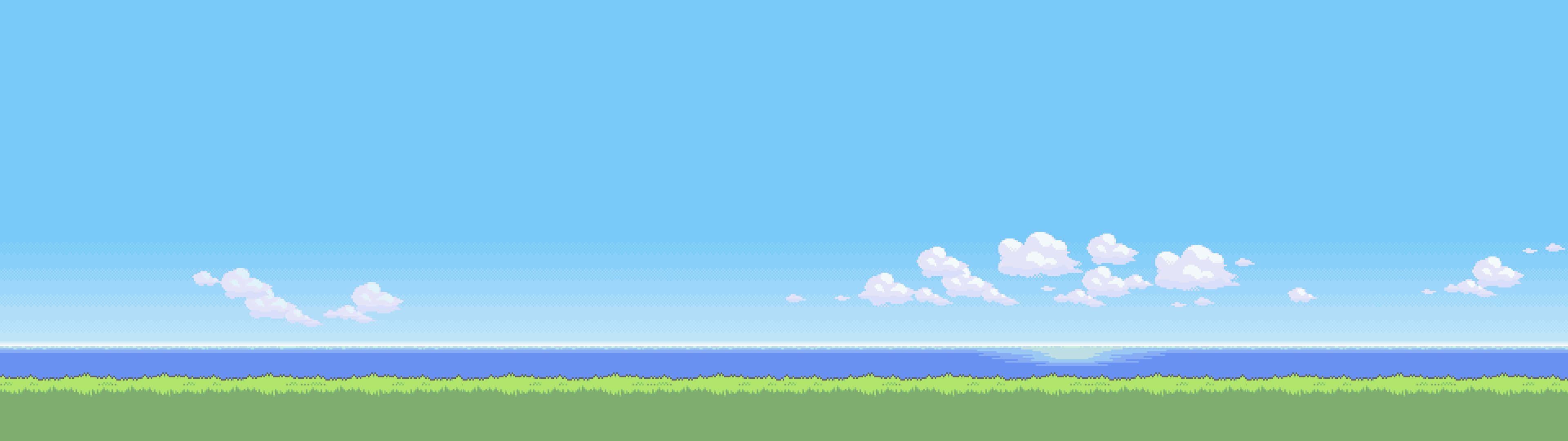 3840x1080 Download 3840X1080 Minimalist Anime Sky Picture