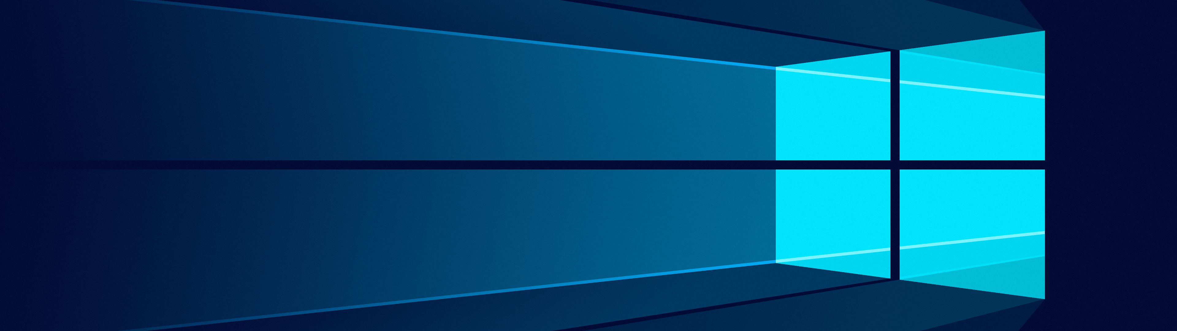 3840x1080 Windows 10 Wallpaper 4K, Minimalist, Windows logo