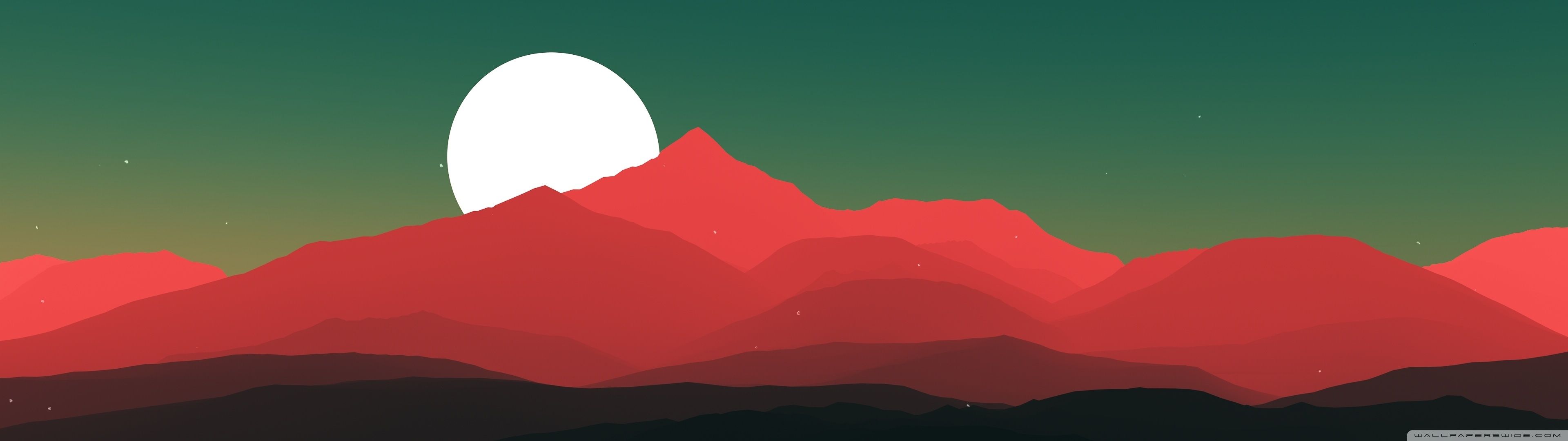3840x1080 Simple Flat Design Illustration 4K UHD Wallpaper for UltraHD Desktop and TV : Widescreen and UltraWide Display : Dual and Triple Monitor : Smartphone and Tablet Devices