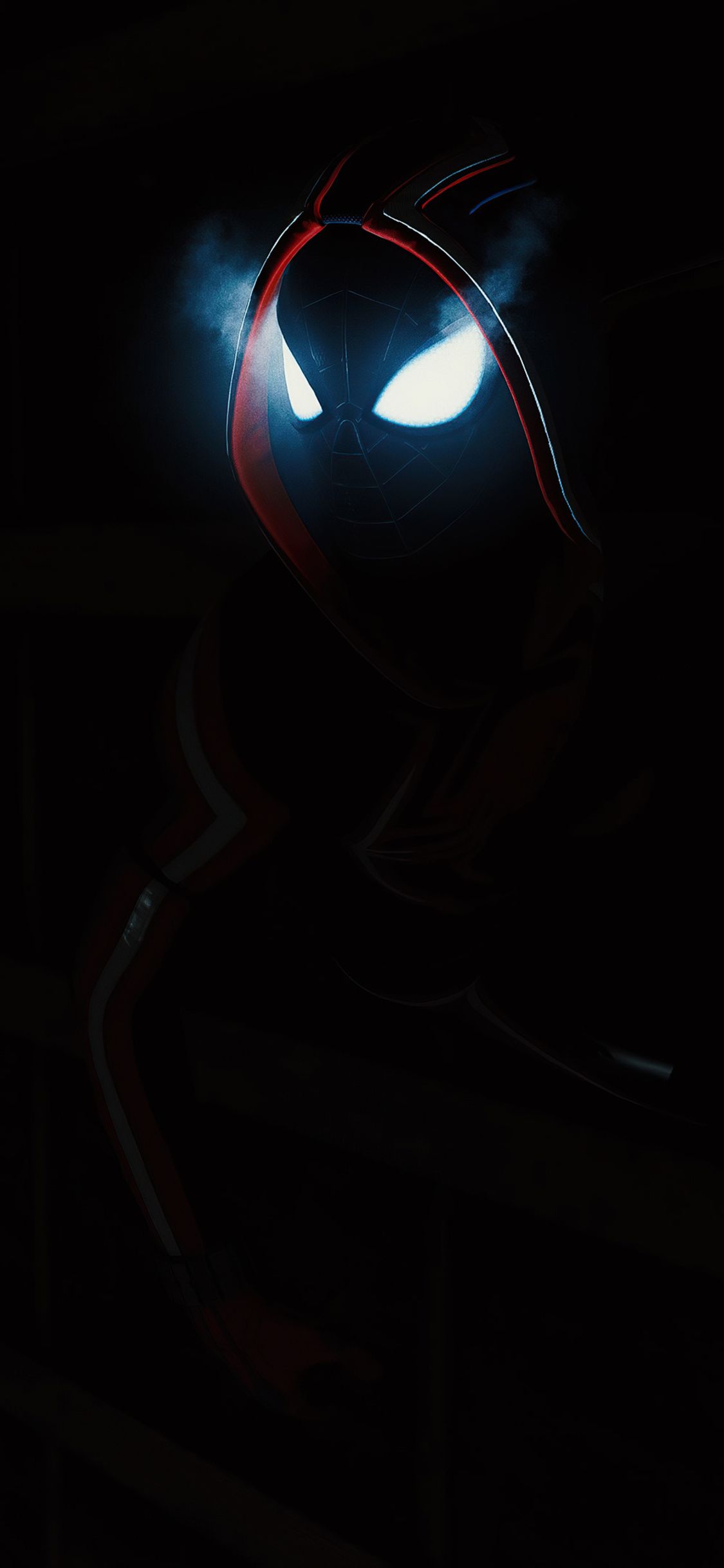 1125x2436 Miles Morales Dark Wallpaper