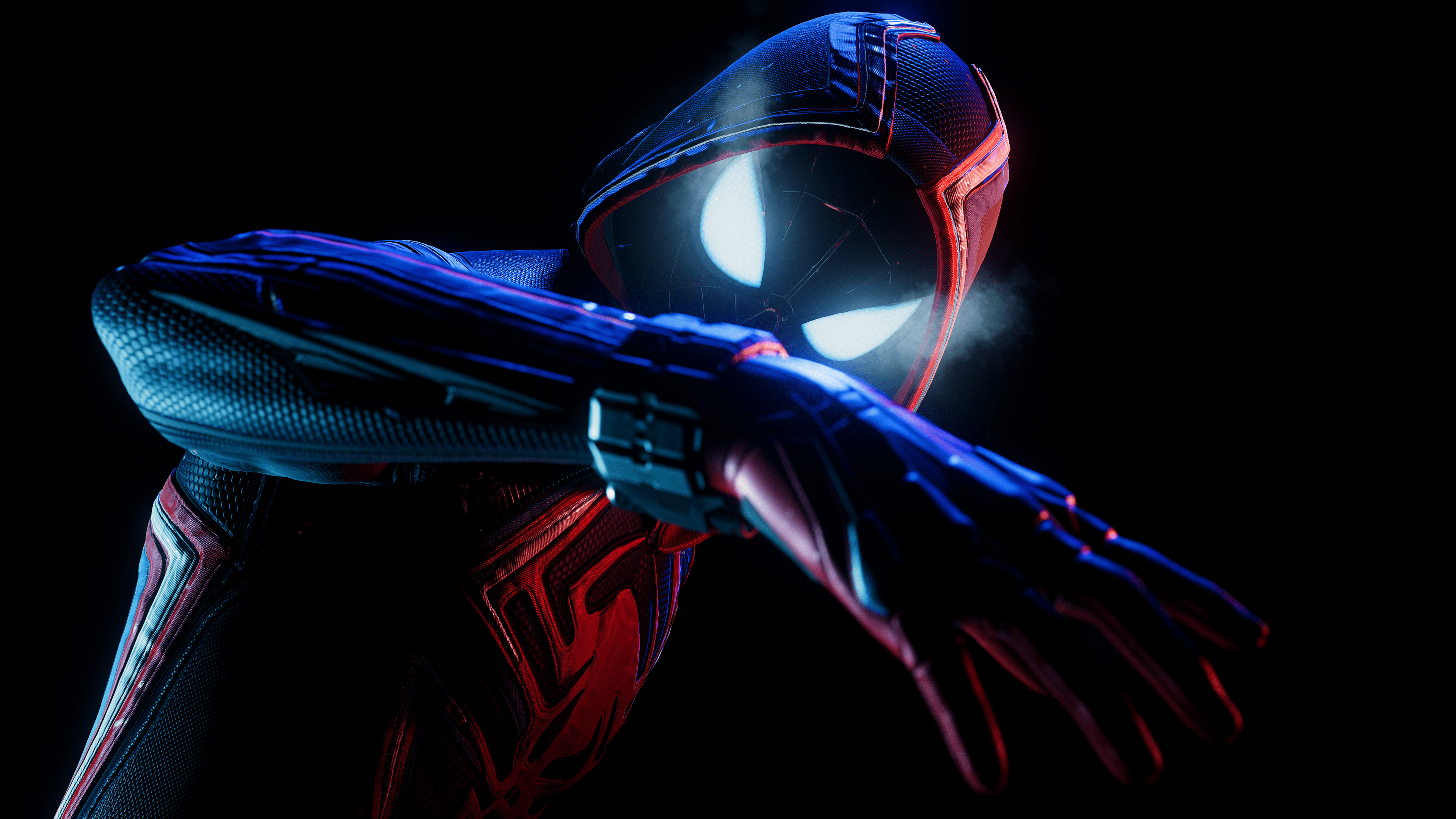 3840x2160 Spider Man: Miles Morales Wallpaper 4K, Black Background