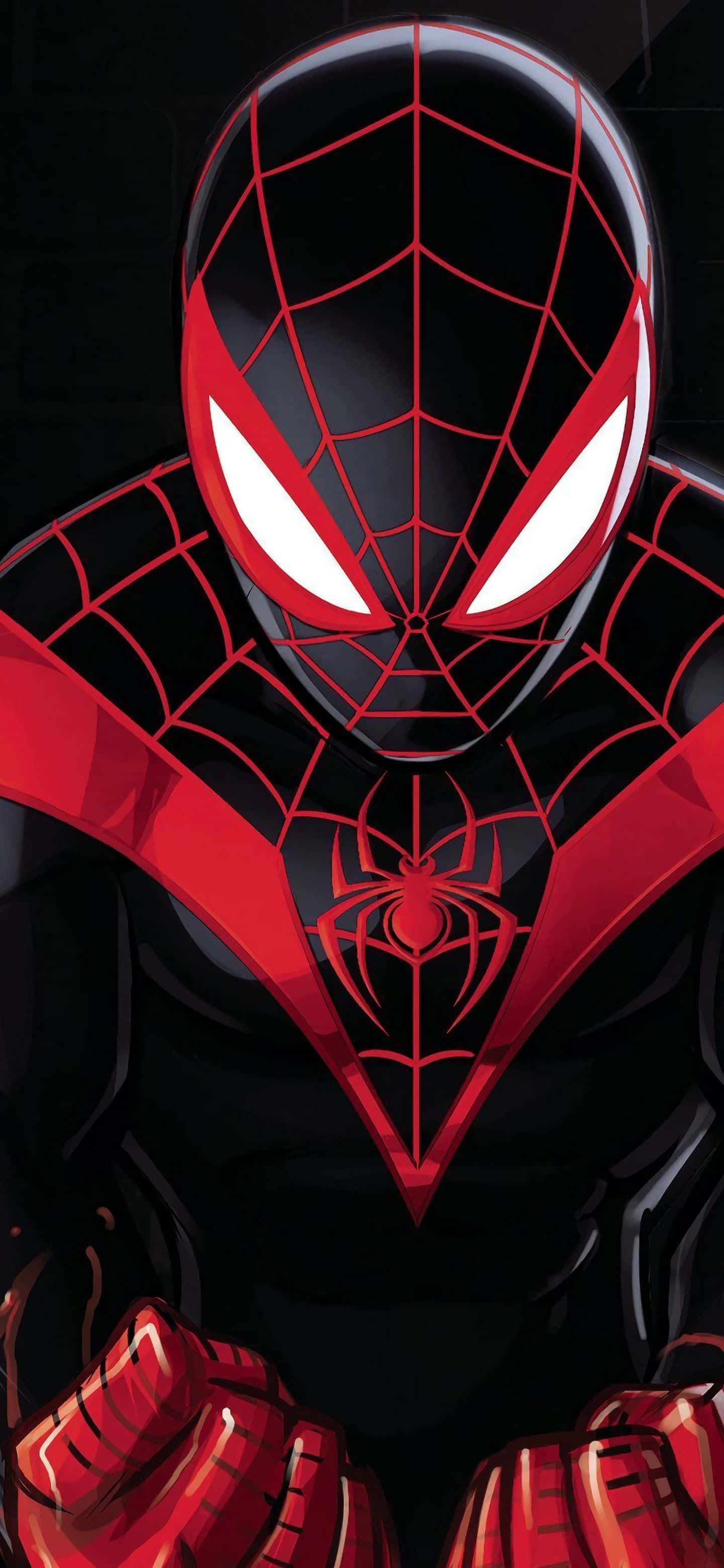 1440x3120 Download Spider Man Pop Art Miles Morales iPhone Wallpaper