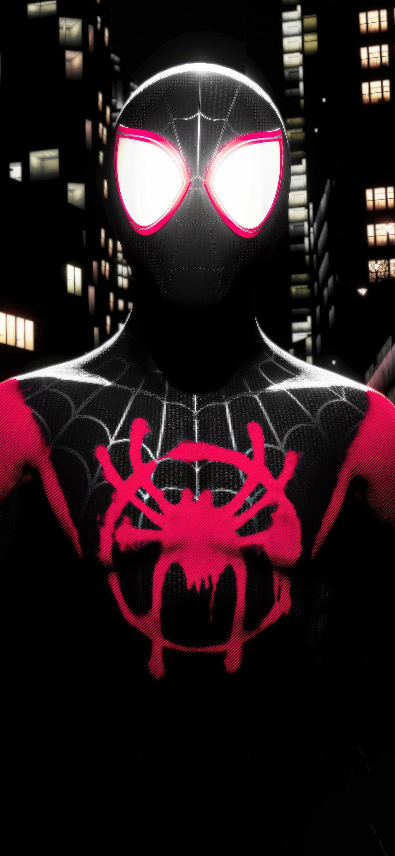 1290x2796 marvels spiderman miles morales night interval 5k iPhone Wallpaper Free Download