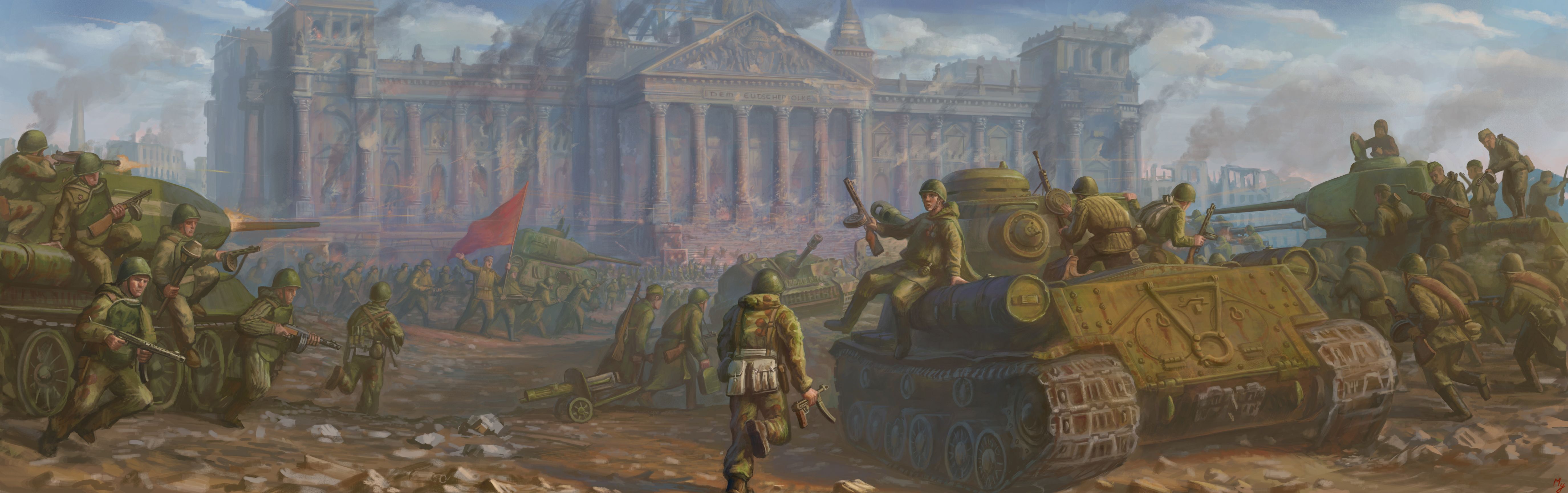 5500x1729 Free The great Patriotic war 5K wallpaper for desktop and phone