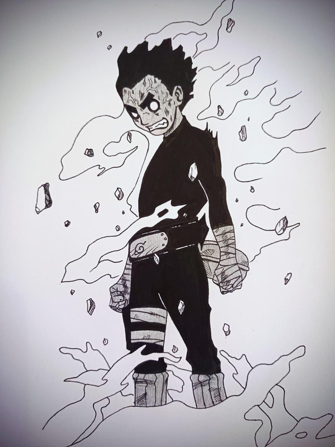 1080x1440 Rock Lee drawing