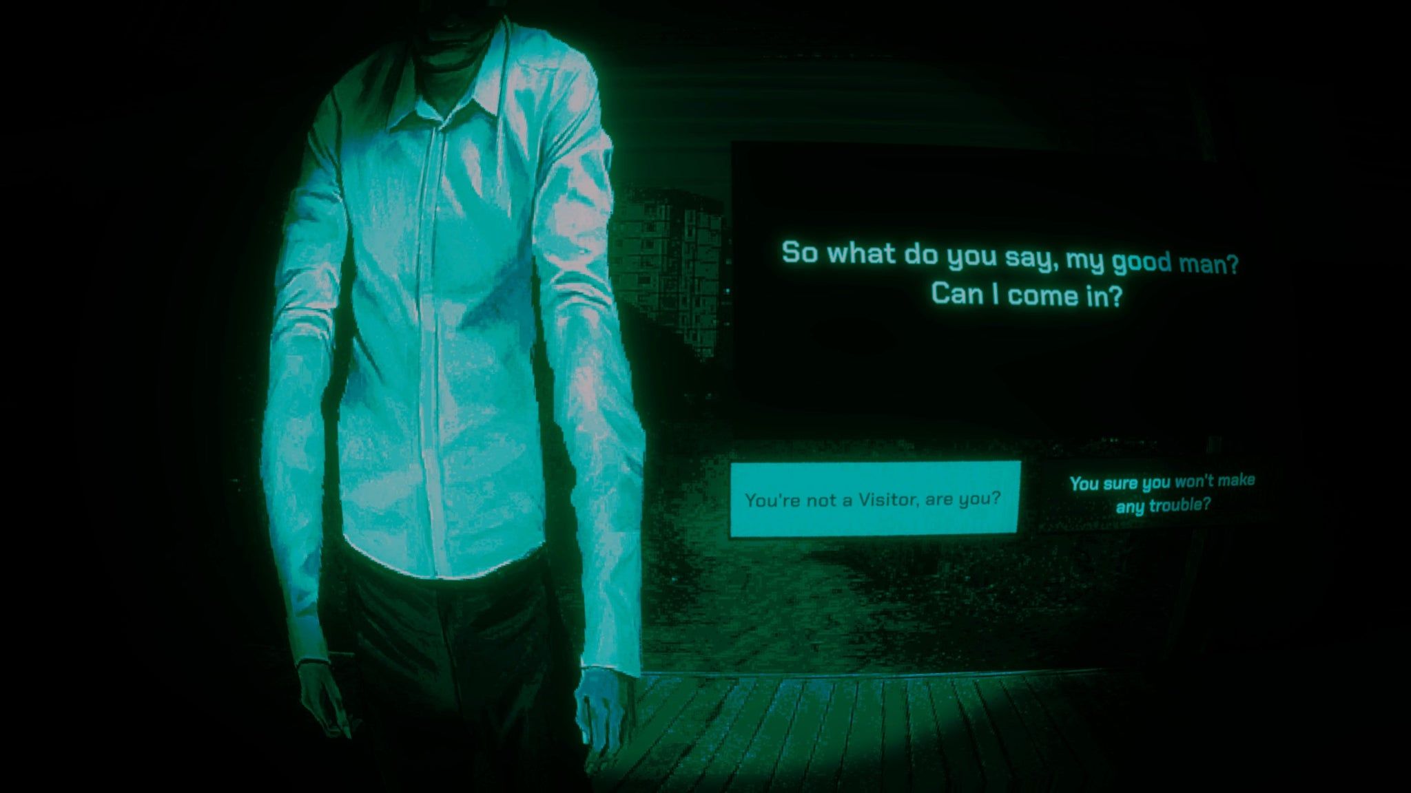 2048x1152 I Was Terrified Of Answering The Door Before Playing This Freaky Faced Apocalyptic Horror, And Honestly It Hasn't Helped. Rock Paper Shotgun