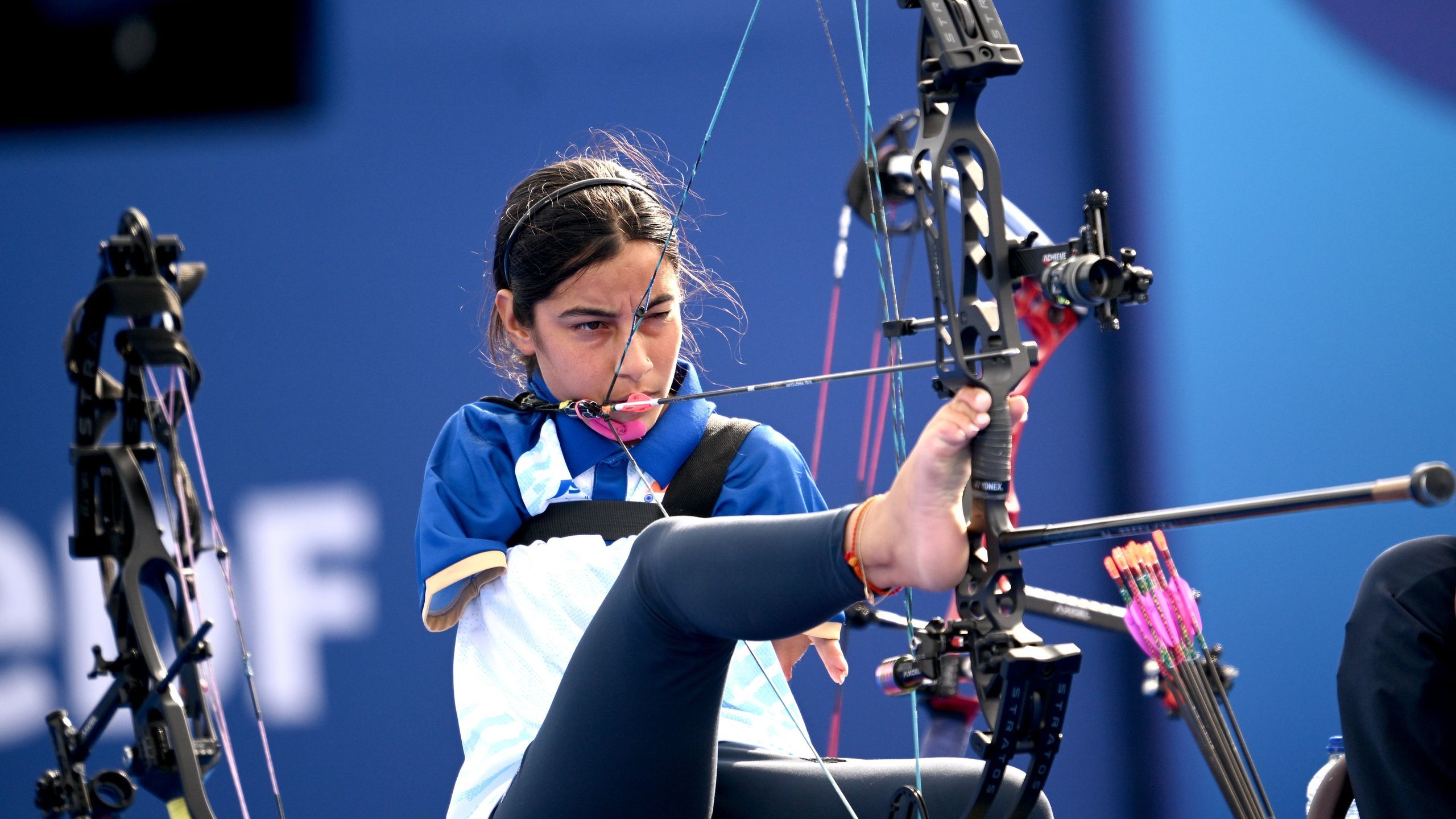 2560x1440 Paralympics 2024 Archer Sheetal Devi Goes Viral After Perfect Bull's Eye