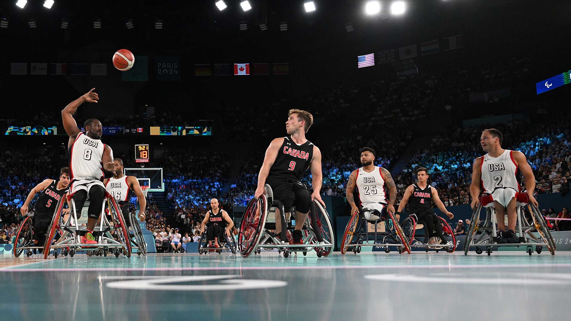 1920x1080 Wheelchair basketball at the 2024 Paris Paralympic Games