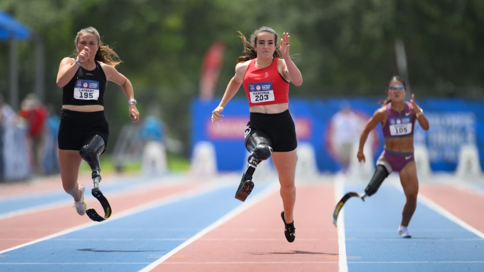 1920x1080 Spokane athlete Lindi Marcusen sprinting toward Paralympic Gold