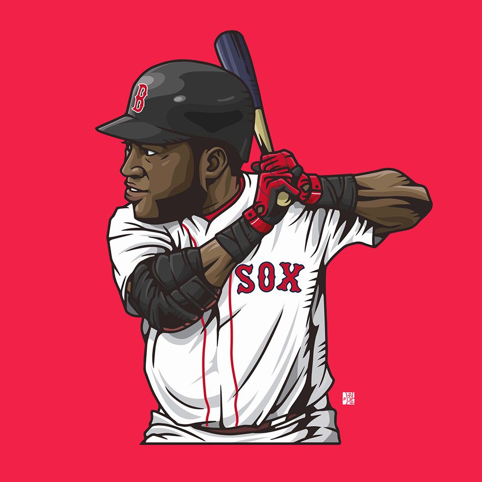 945x945 Big Papi illust (2). Image - Behance