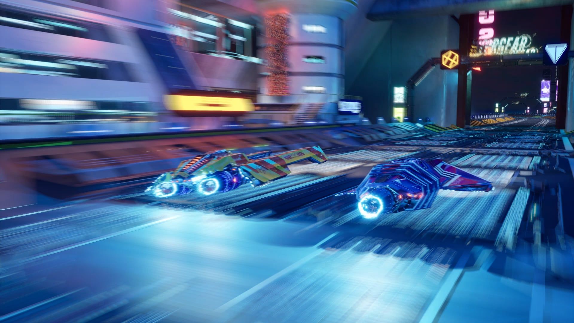 1920x1080 Antigravity Racing past the skyline