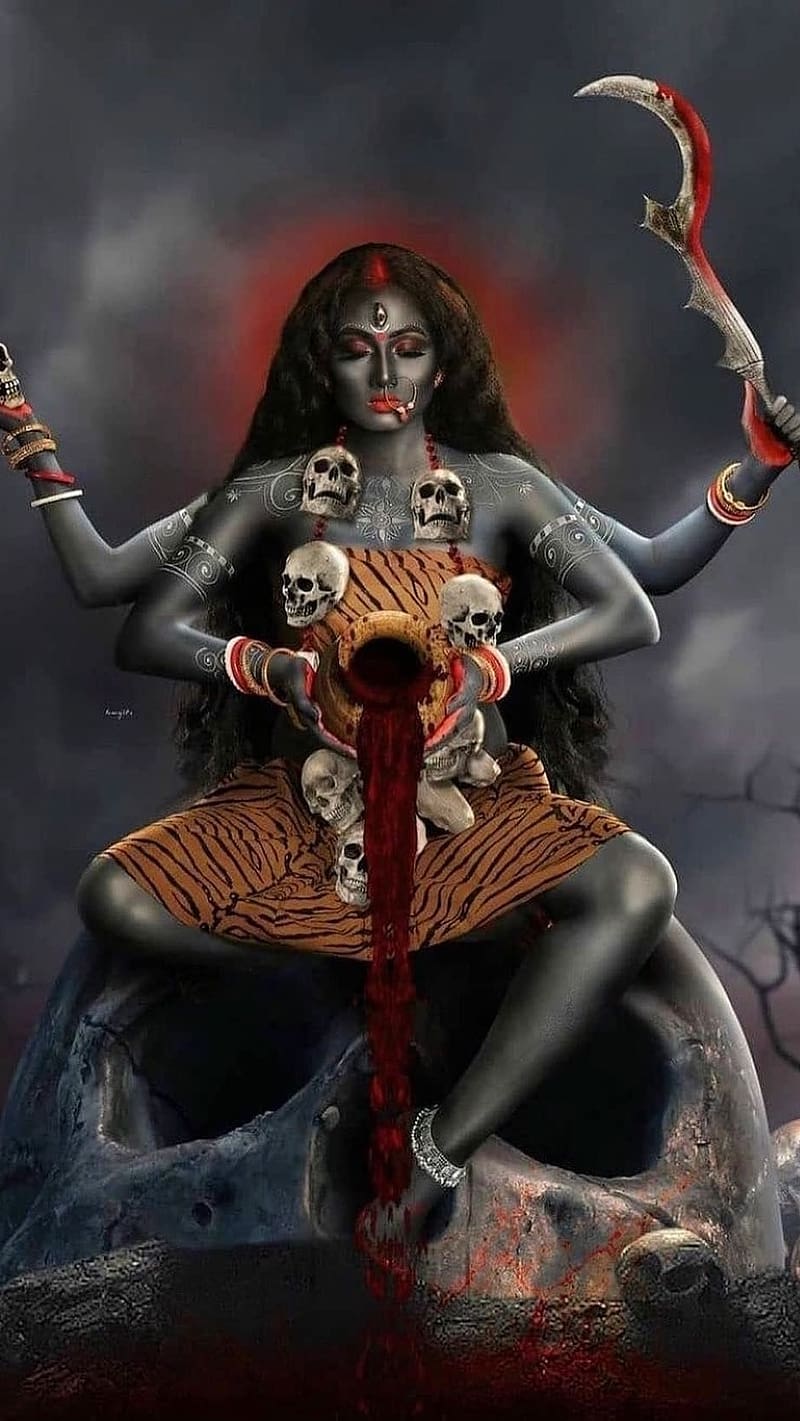 800x1421 Kali Maa, maa kali, HD phone wallpaper