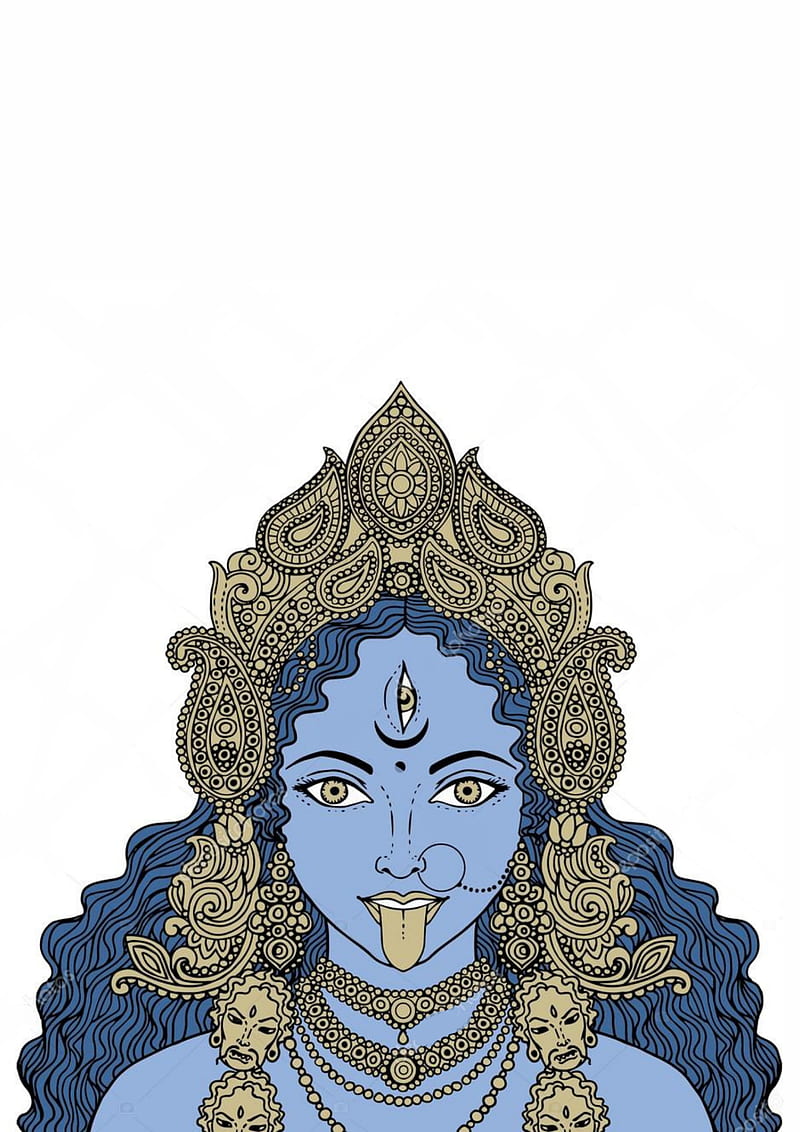 800x1132 Kaali, angry, asthetic, devi, goddess, indian god, maa, mahadev, mahadevi, HD phone wallpaper