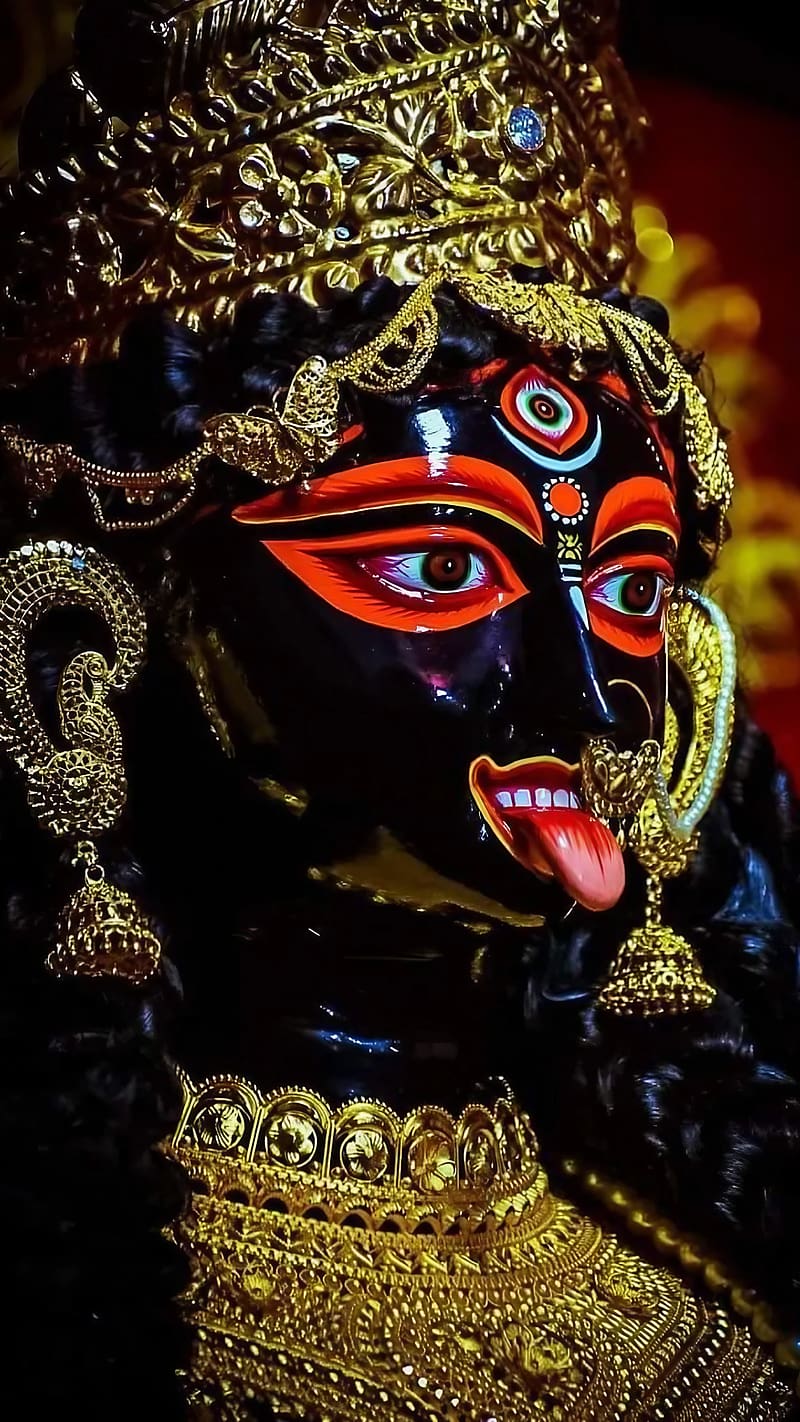 800x1422 Kali Maa Ka, Side Face, goddess, HD phone wallpaper