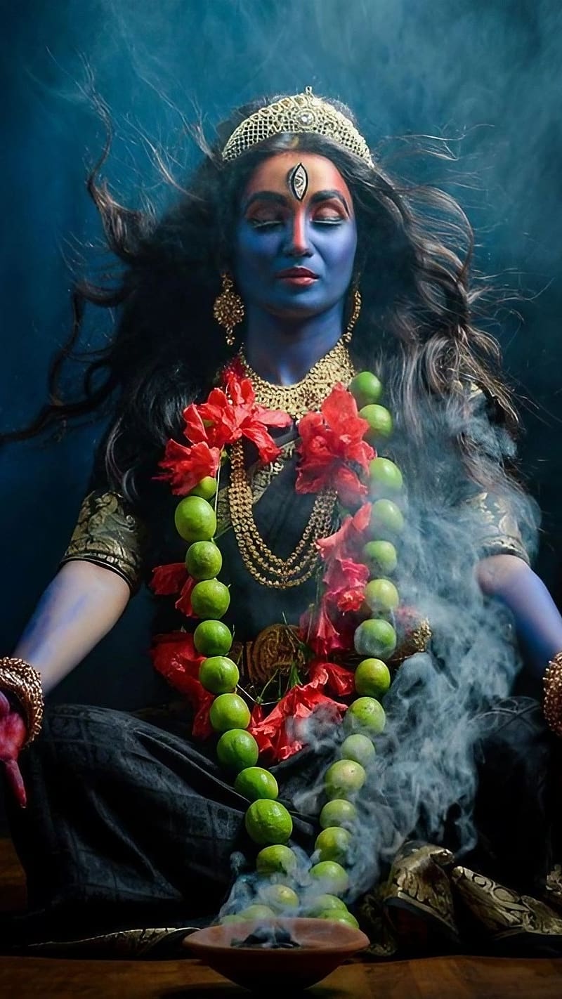 800x1422 Kali Mata Ka, Meditation, goddess, maa kali, HD phone wallpaper