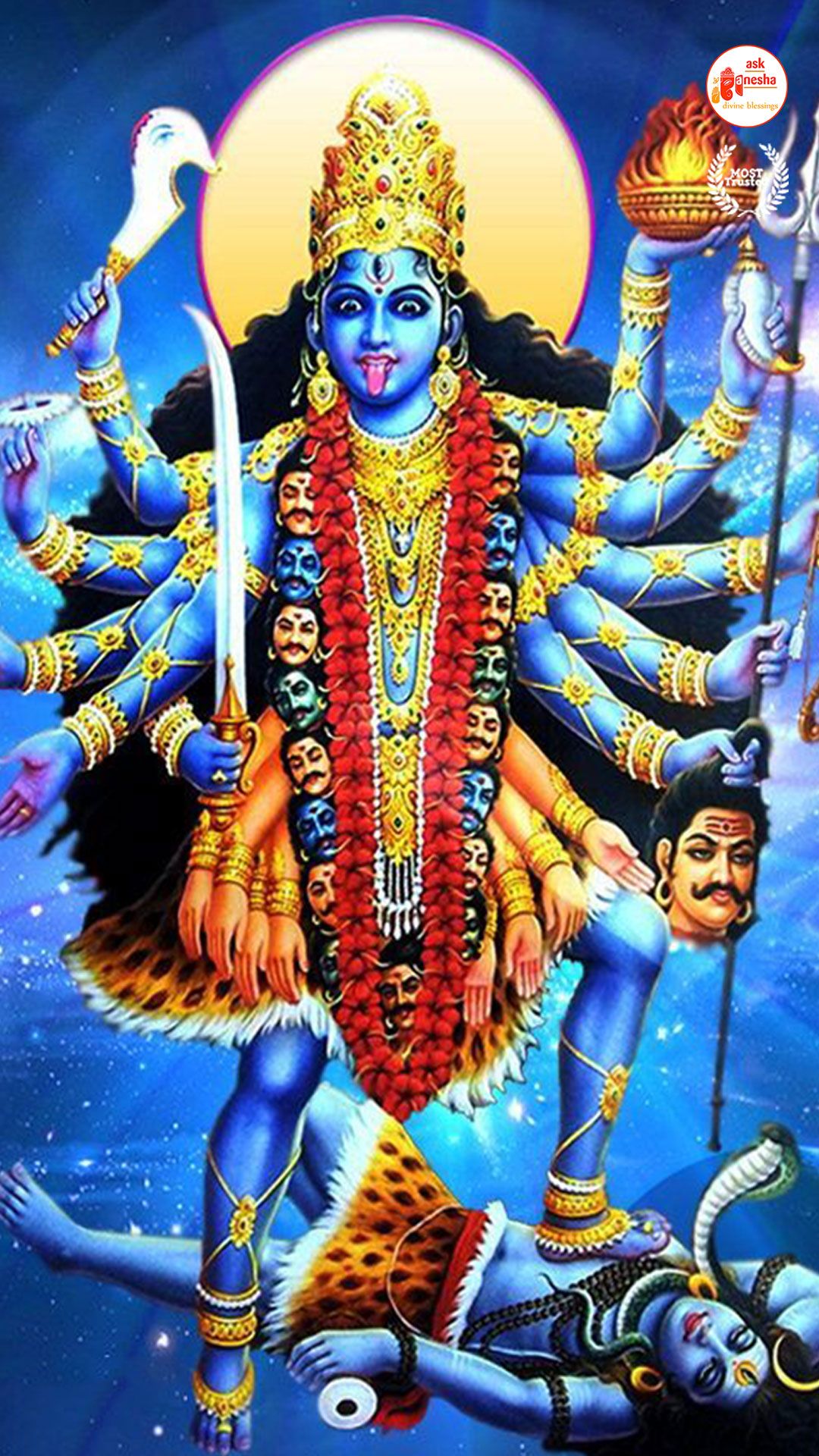 1080x1920 Maa Kali Wallpaper [HD]. Download Free Image on Askganesha