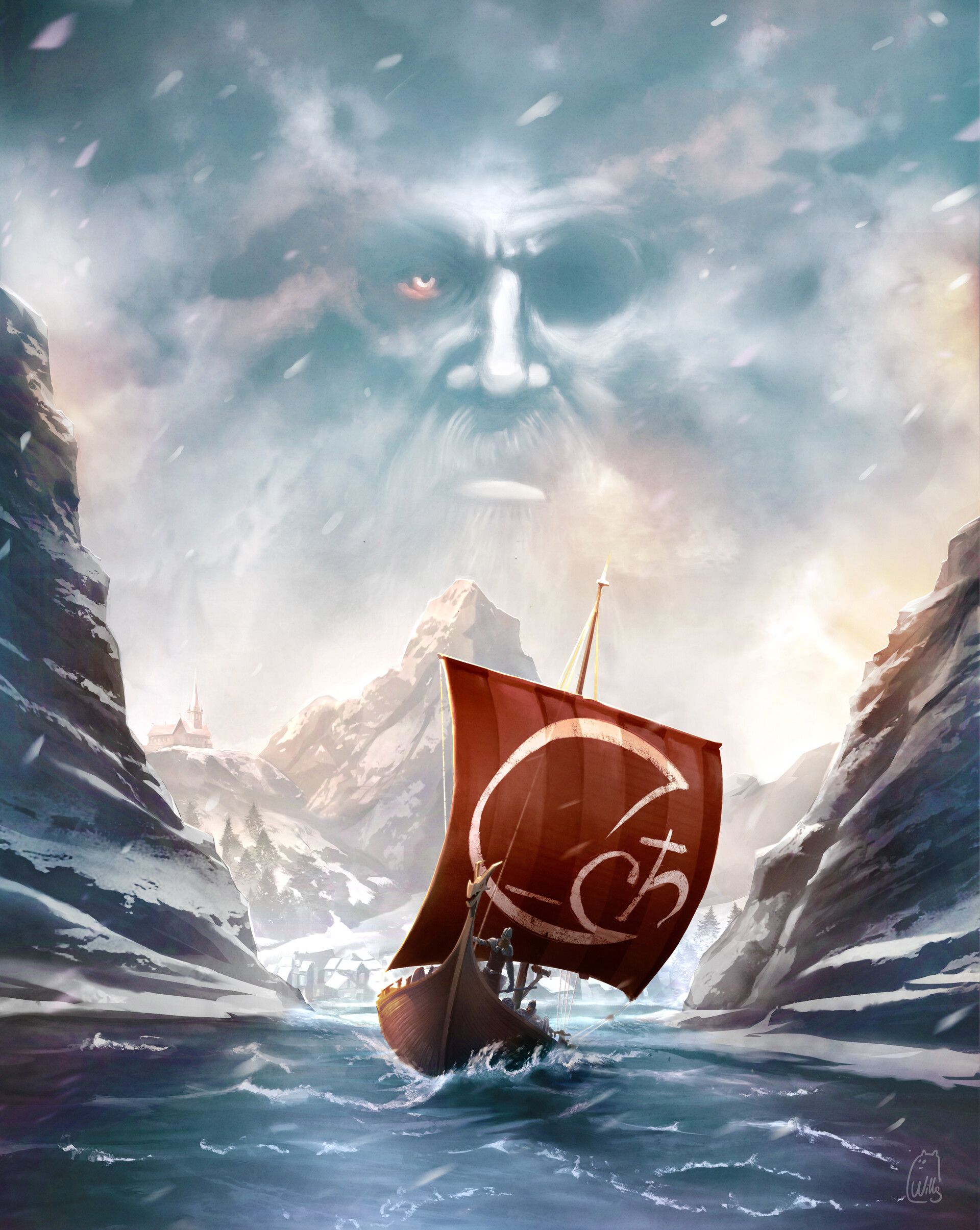 1920x2410 Drakkar viking