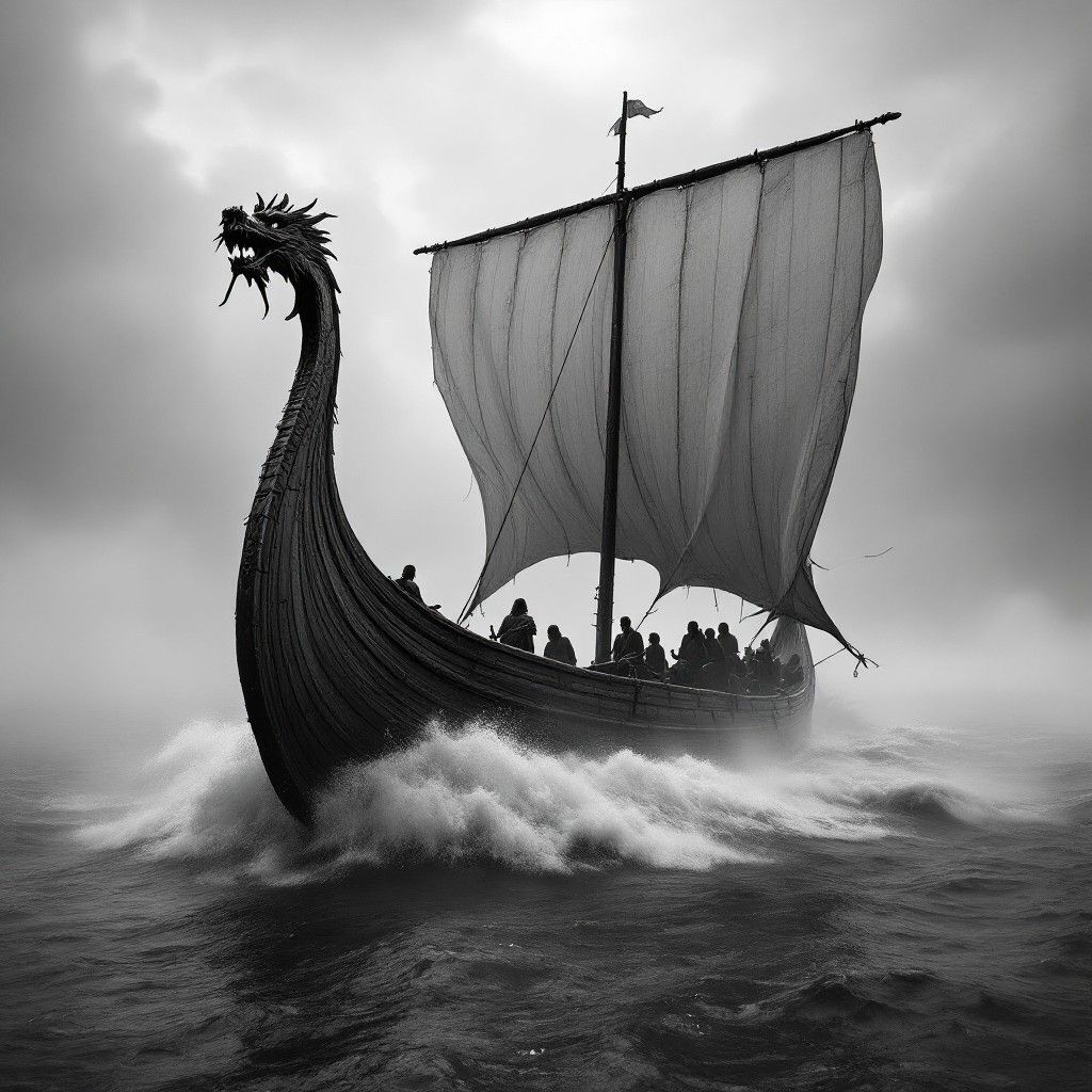 1024x1024 Download Drakkar's Golden Dawn Image, Drakkar, Longship