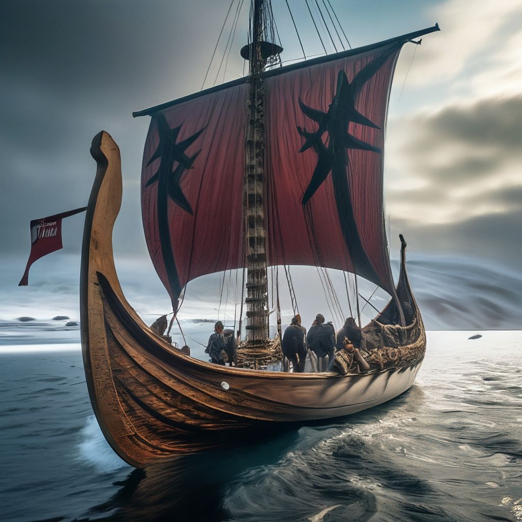 1024x1024 Viking ship drakkar