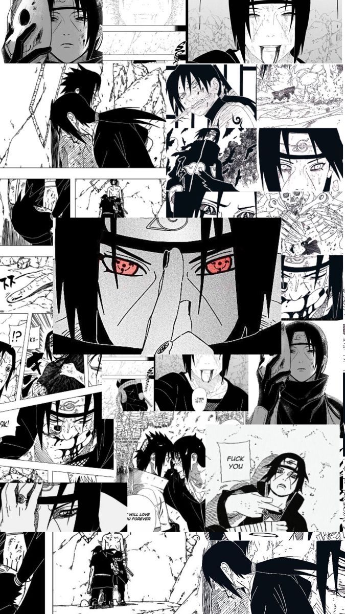 675x1200 Itachi Manga Panel Wallpaper