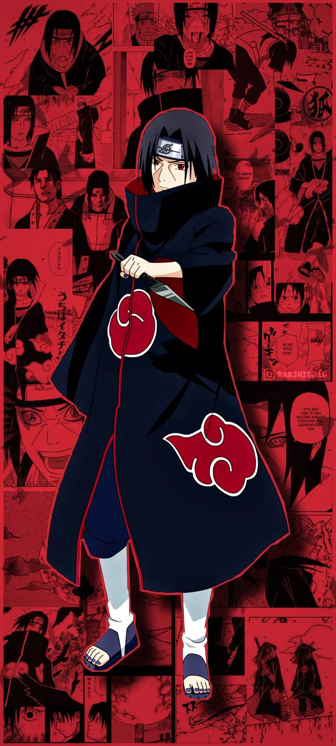 1080x2400 Itachi Manga iPhone Wallpaper