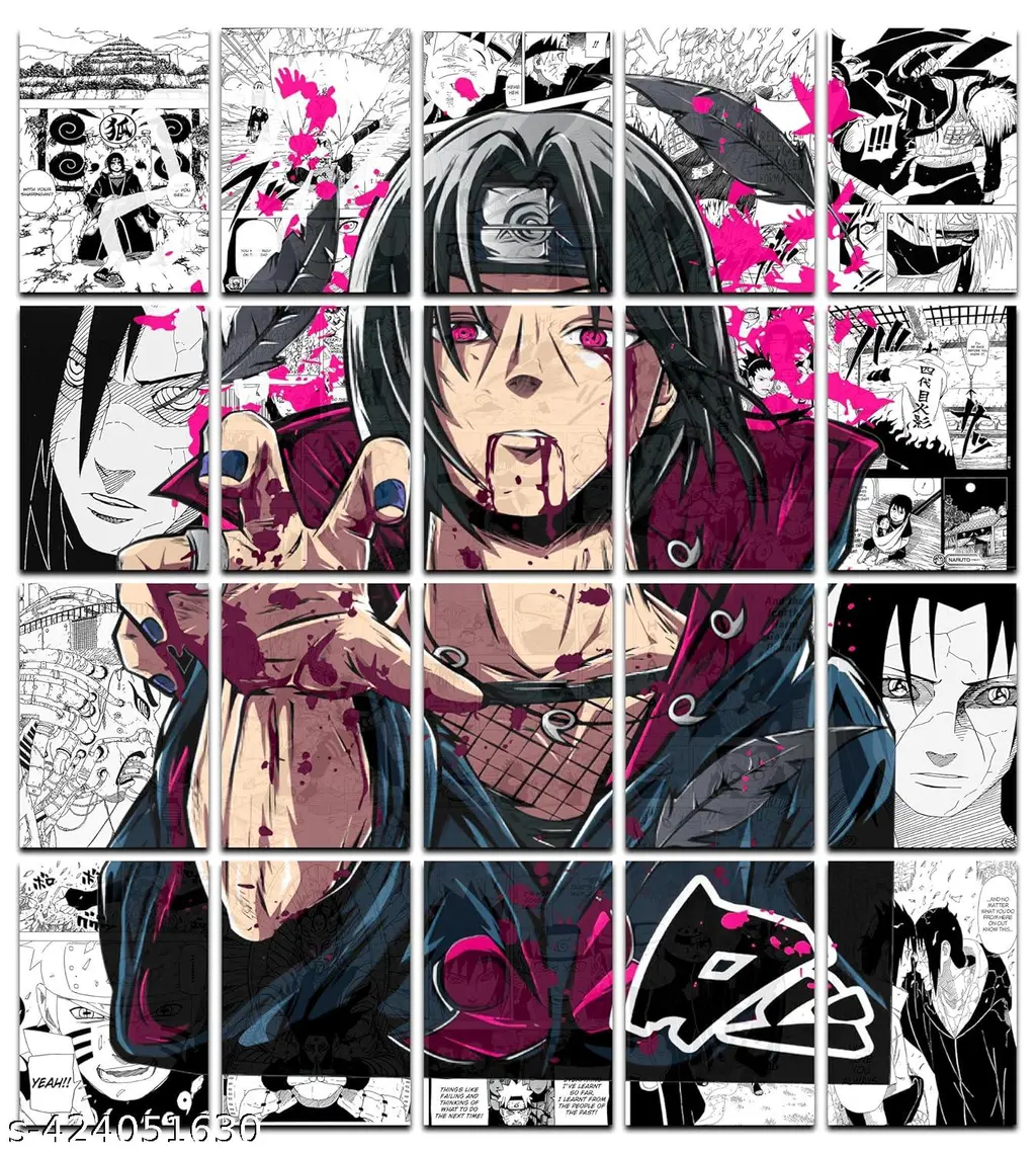 1024x1138 Price History Of VEENSHI Set Of 20 Itachi Manga Collage Kit Poster Naruto Wall Poster. A4 Size (11.9x8.3 Inch) 300 GSM Poster Paper From Amazon 63_60817133