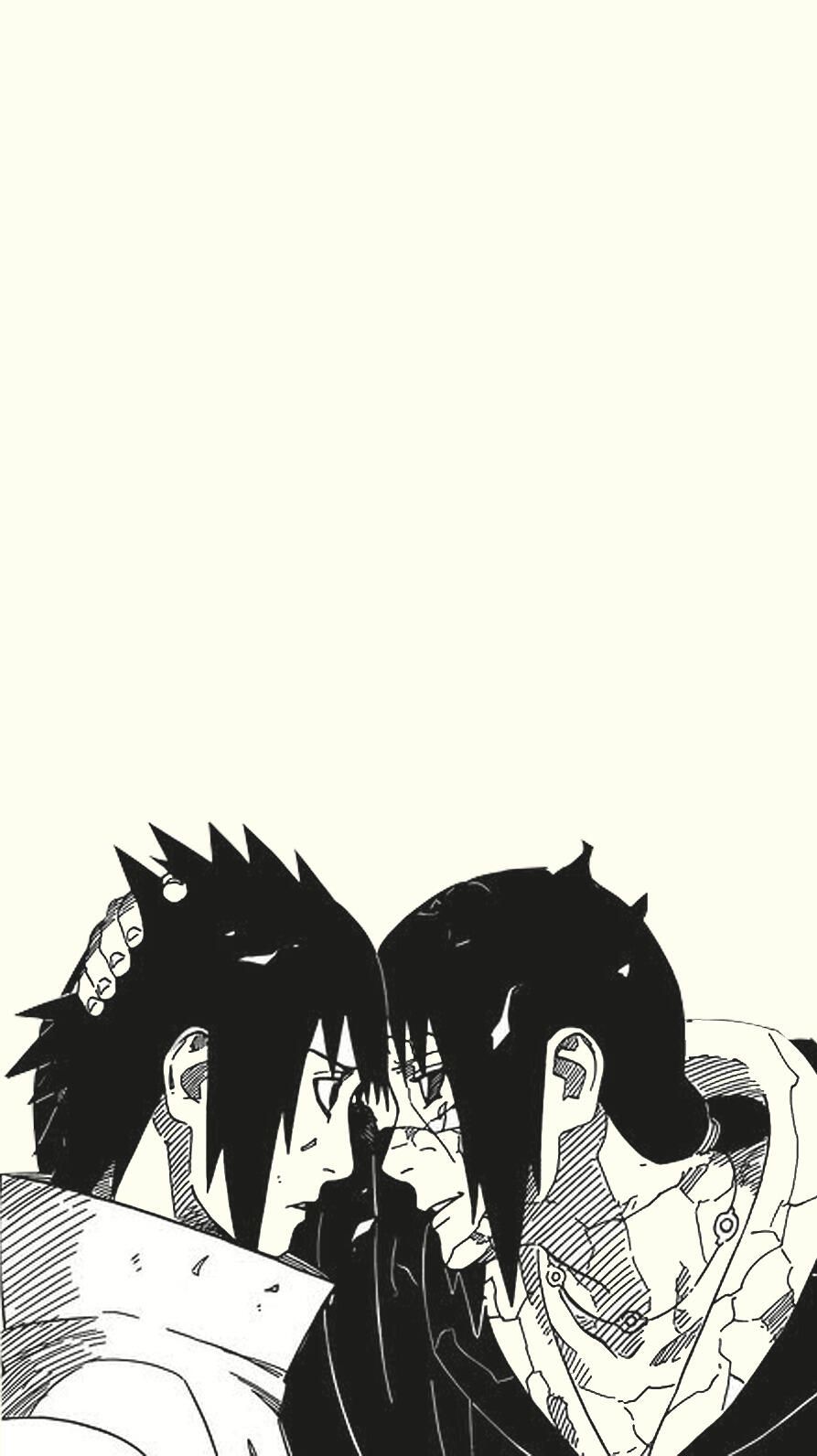 893x1592 Naruto Wallpaper: Itachi & Sasuke Uchiha Bonding Moment