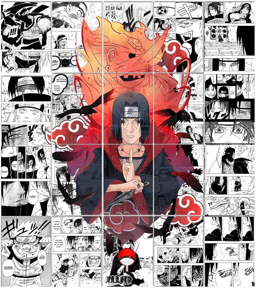 889x1000 RedCloud Set of 20 Uchiha Manga Wall Collage Posters A4 Size. Premium 300 GSM Thick Paper. Naruto Anime Room Decor for Bedroom, Living Room & Office : Amazon.in: Home & Kitchen