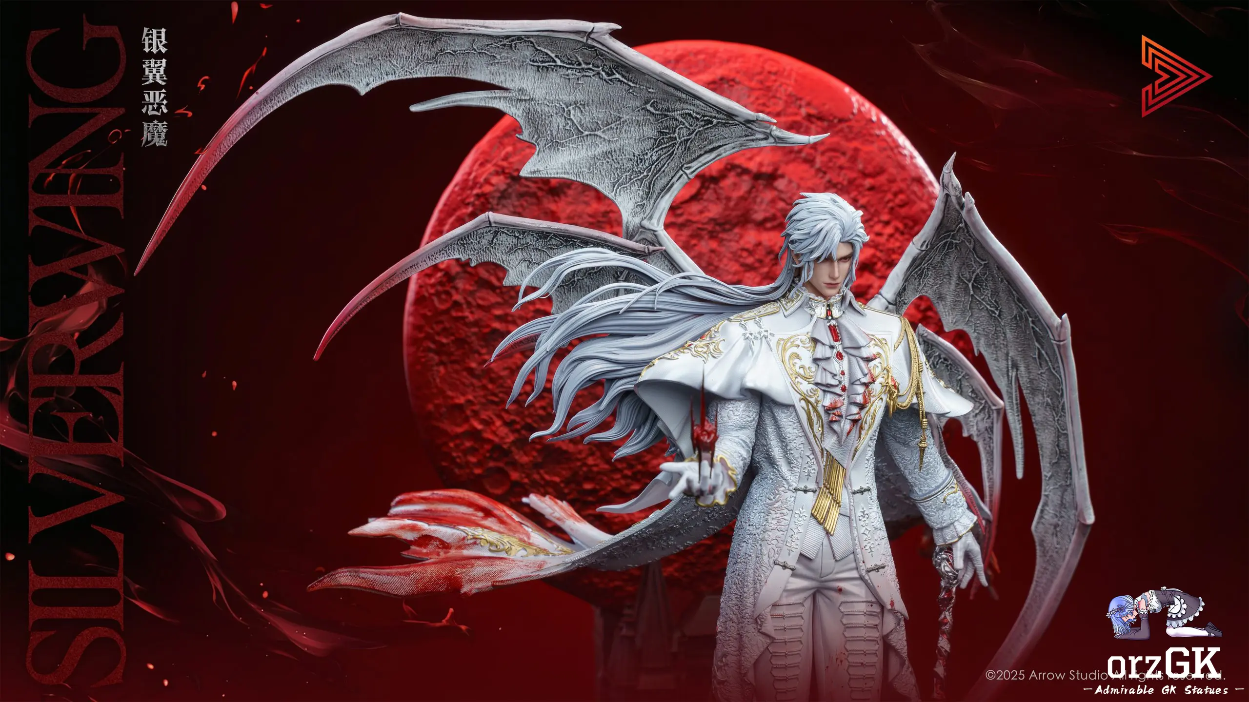 2560x1440 Sylus 1 4 Scale Statue. Limited EX With LED & Red Moon