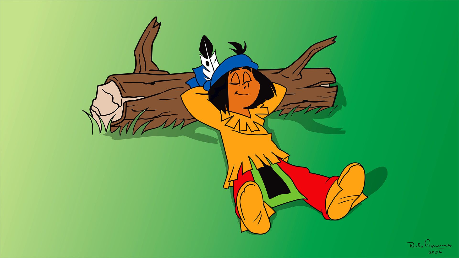 1920x1080 Yakari Sleeping
