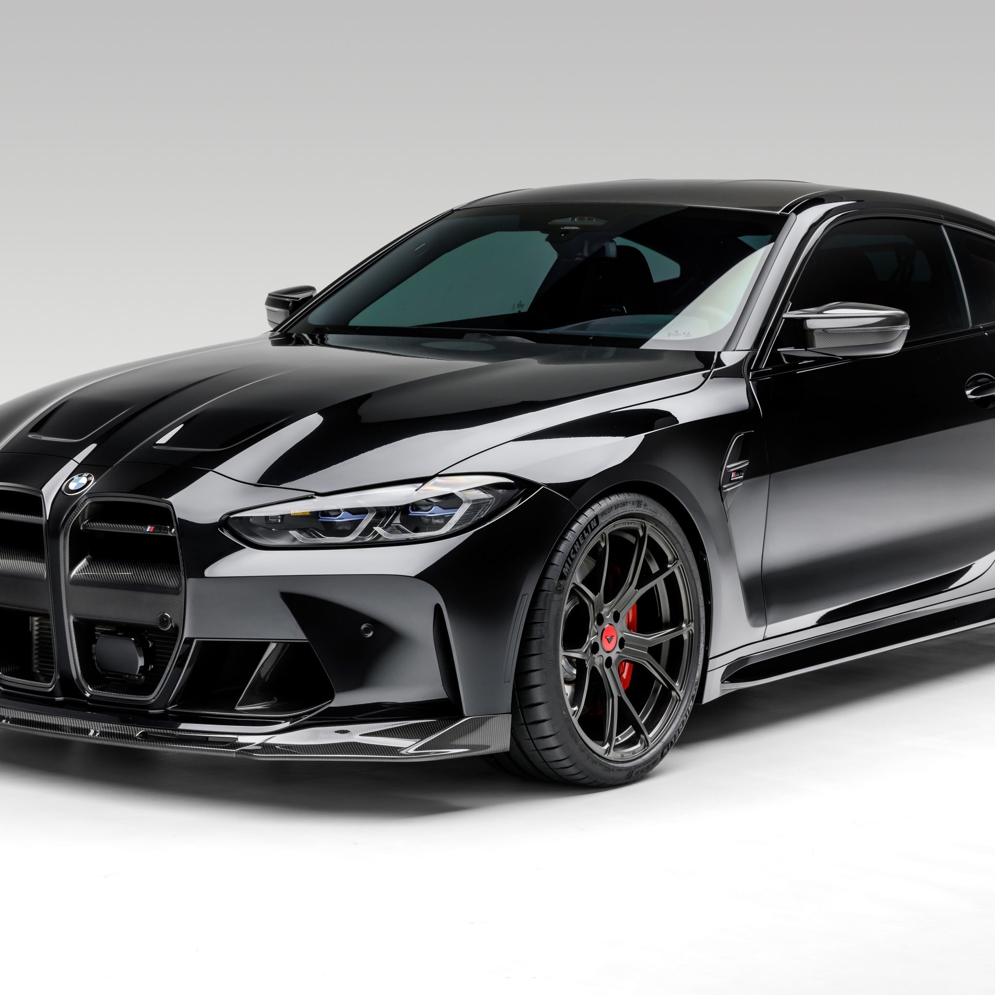 2048x2048 BMW M4 Wallpaper 4K, Vorsteiner, 5K, 8K, Black cars